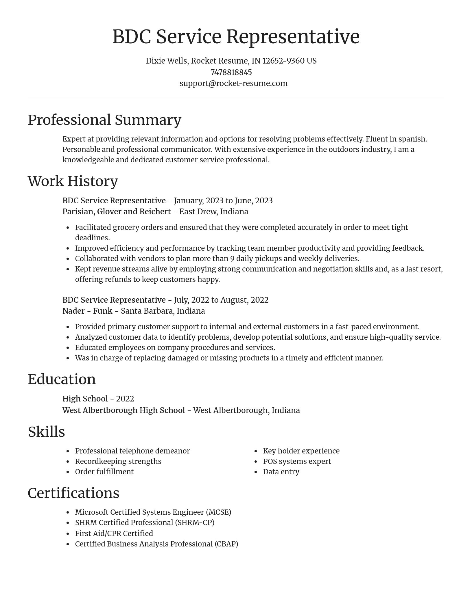 Focal Point resume template