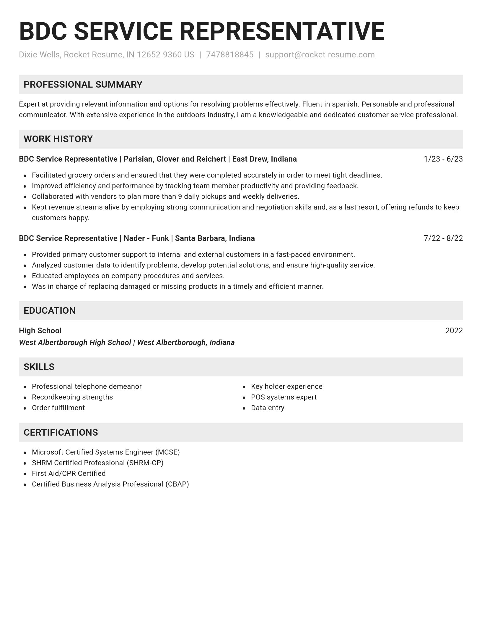 Genius resume template