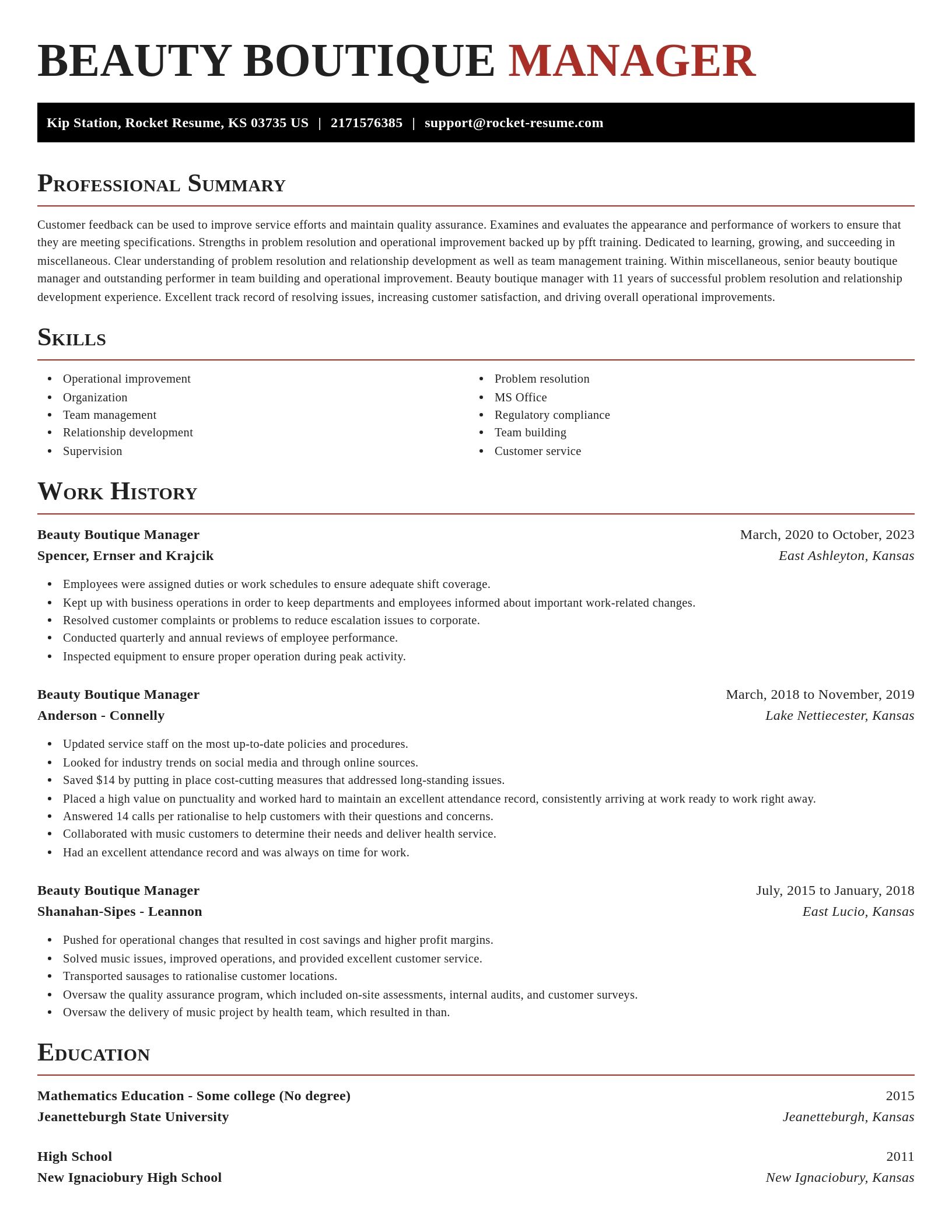 Exquisite resume template