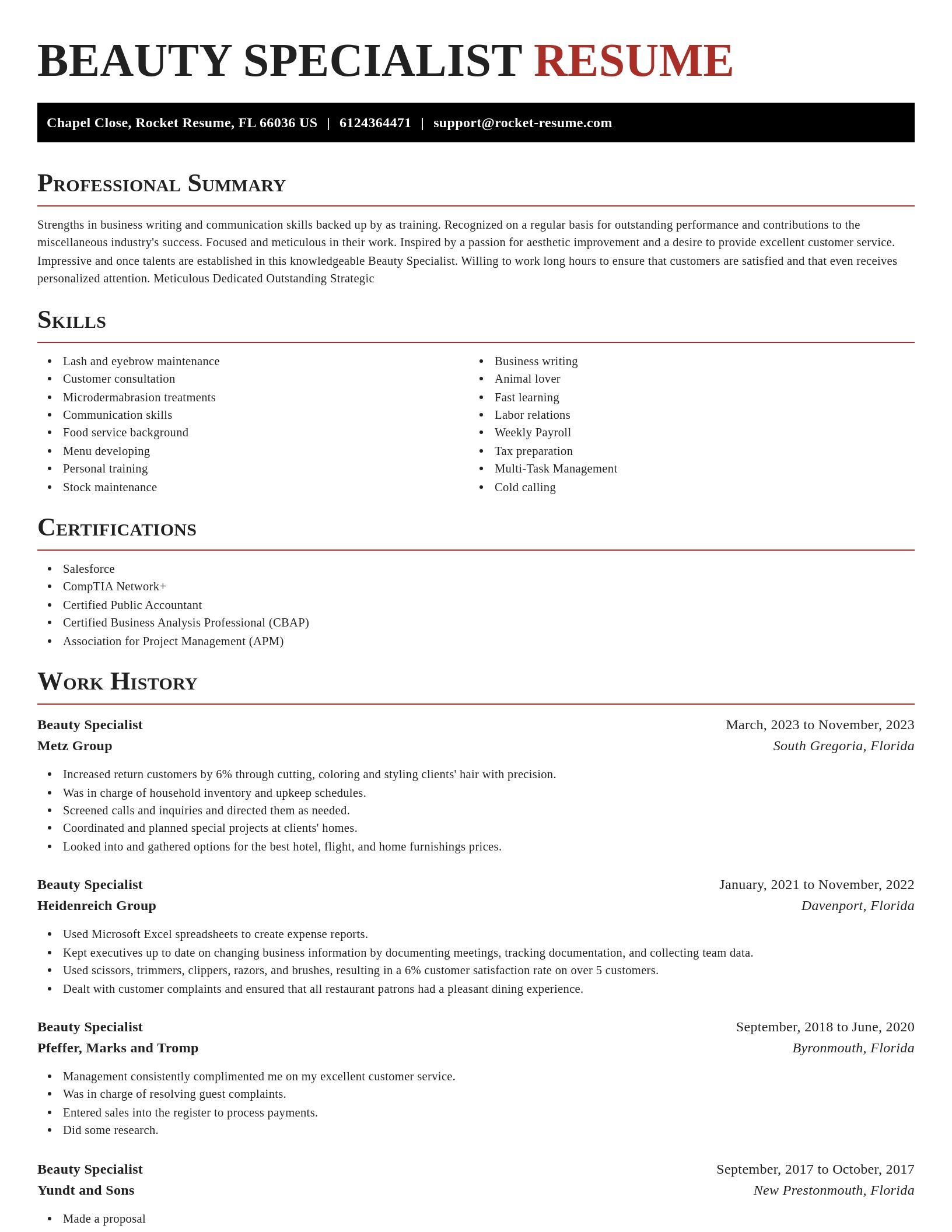 Exquisite resume template