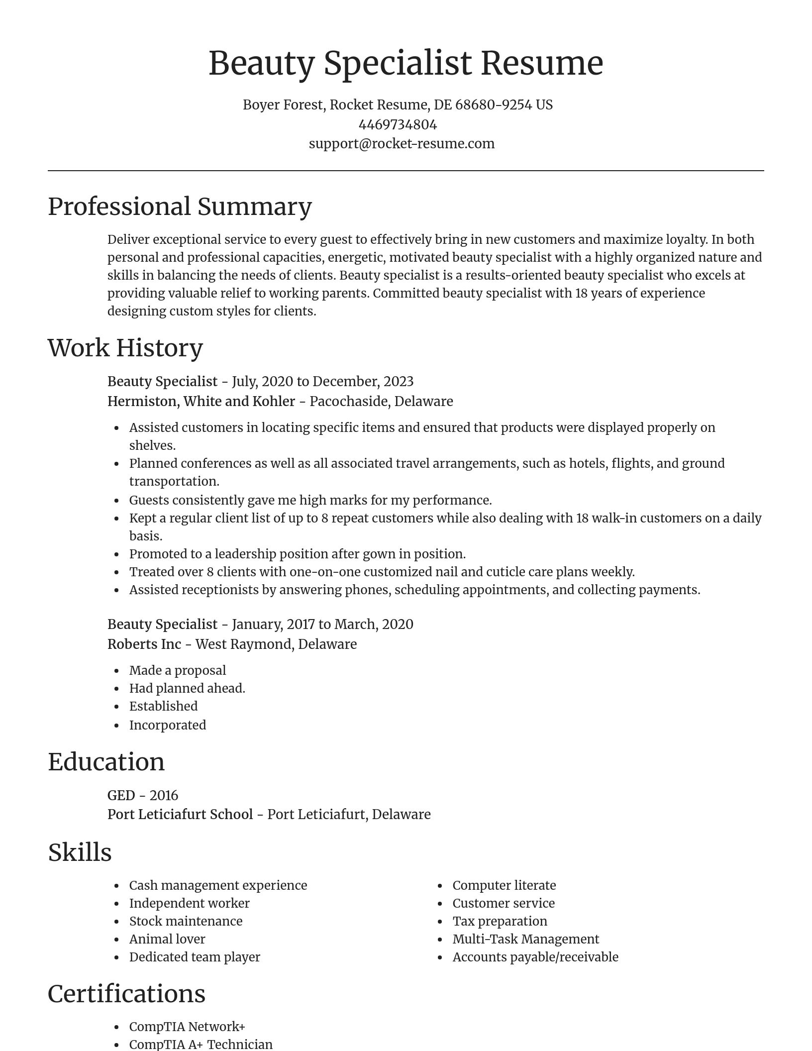 Focal Point resume template