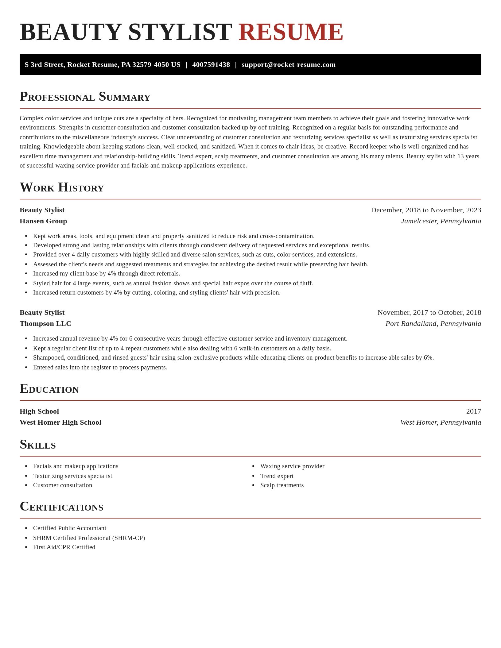 Exquisite resume template