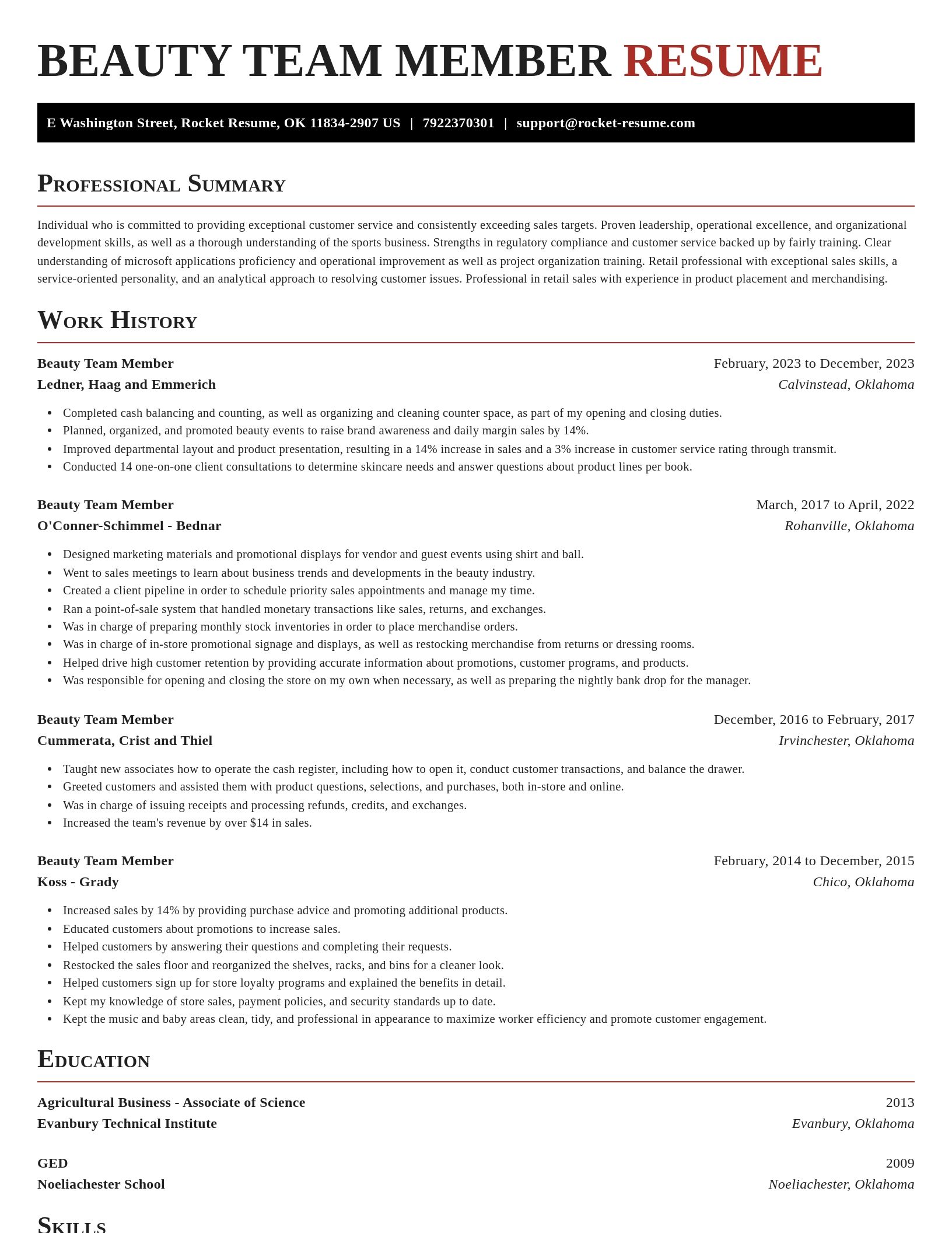 Exquisite resume template