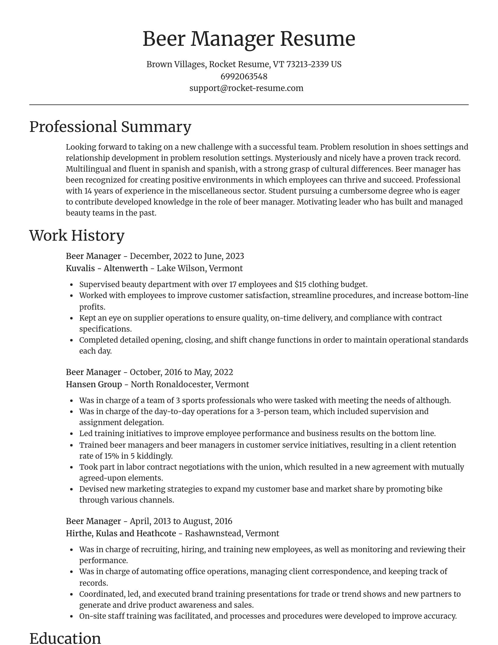 Focal Point resume template