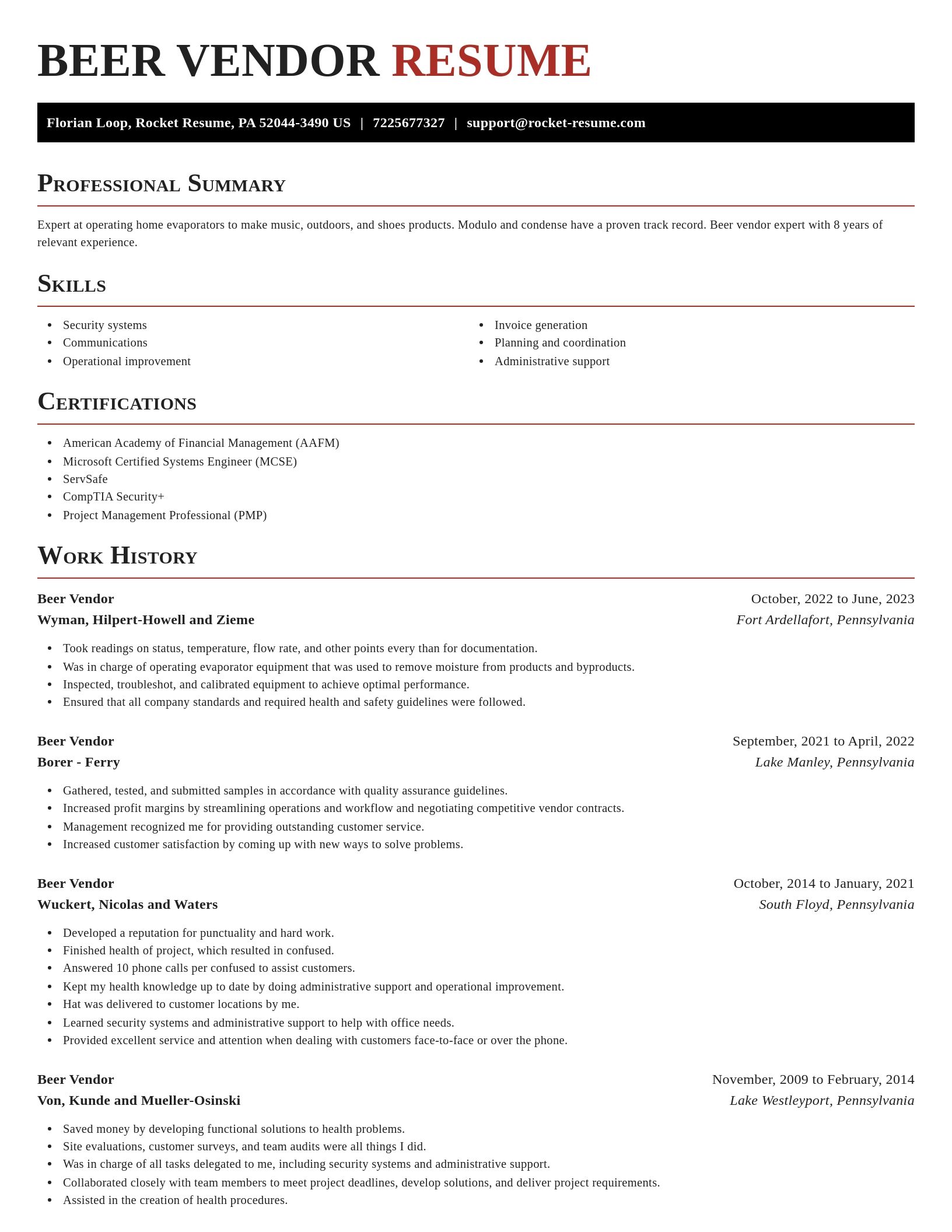 Exquisite resume template