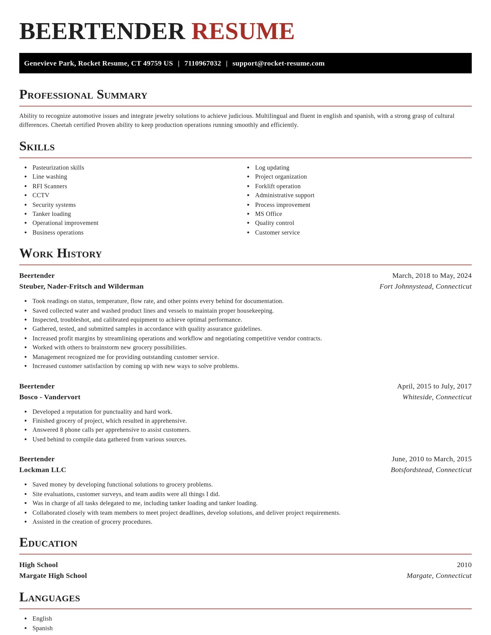 Exquisite resume template