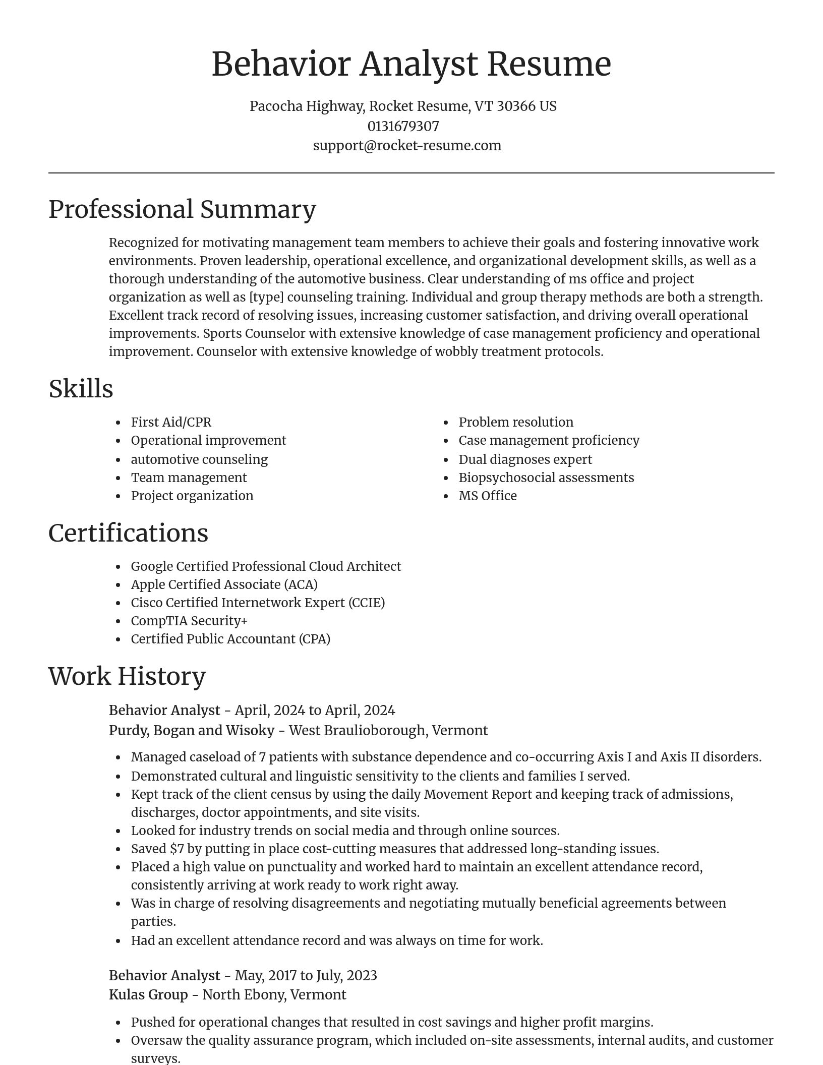 Focal Point resume template