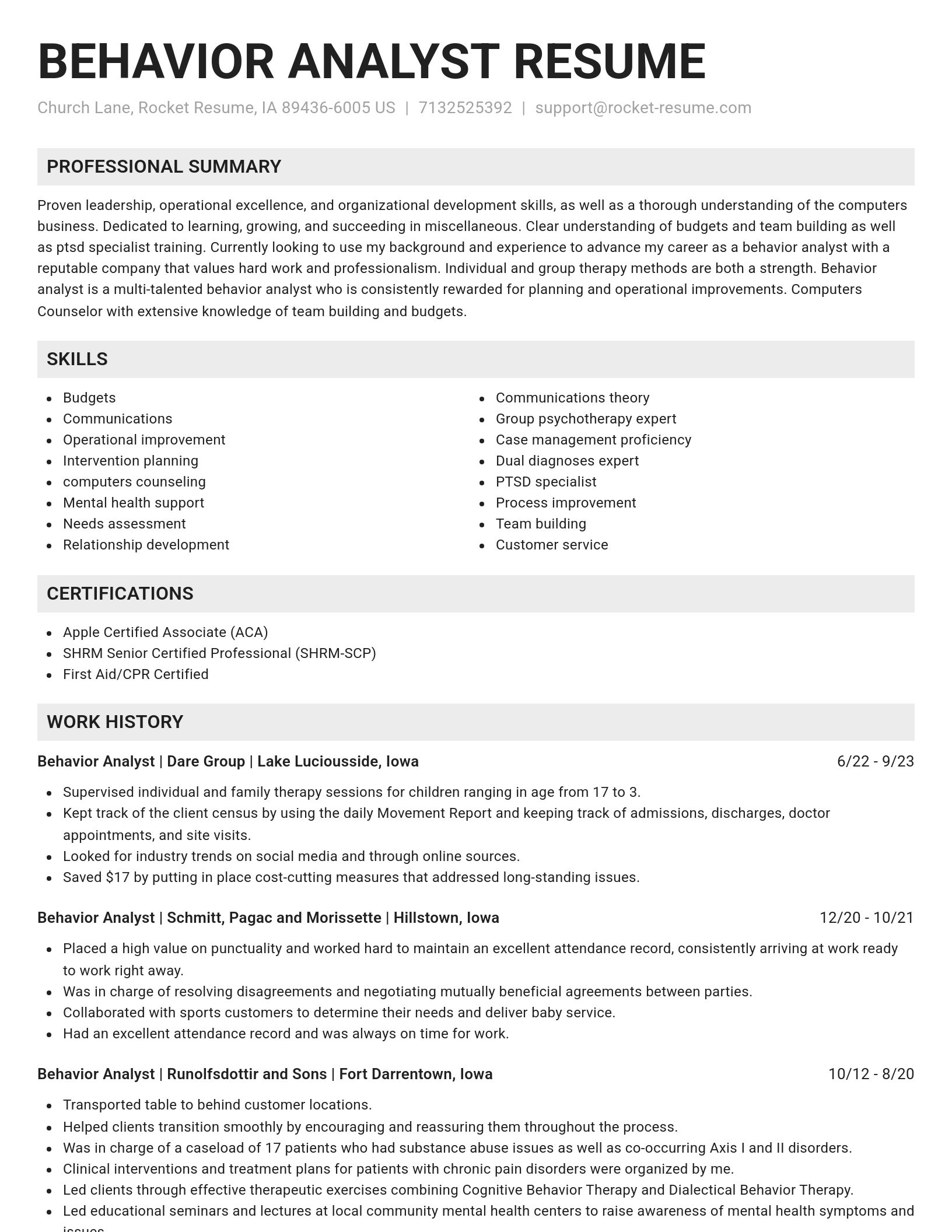 Genius resume template