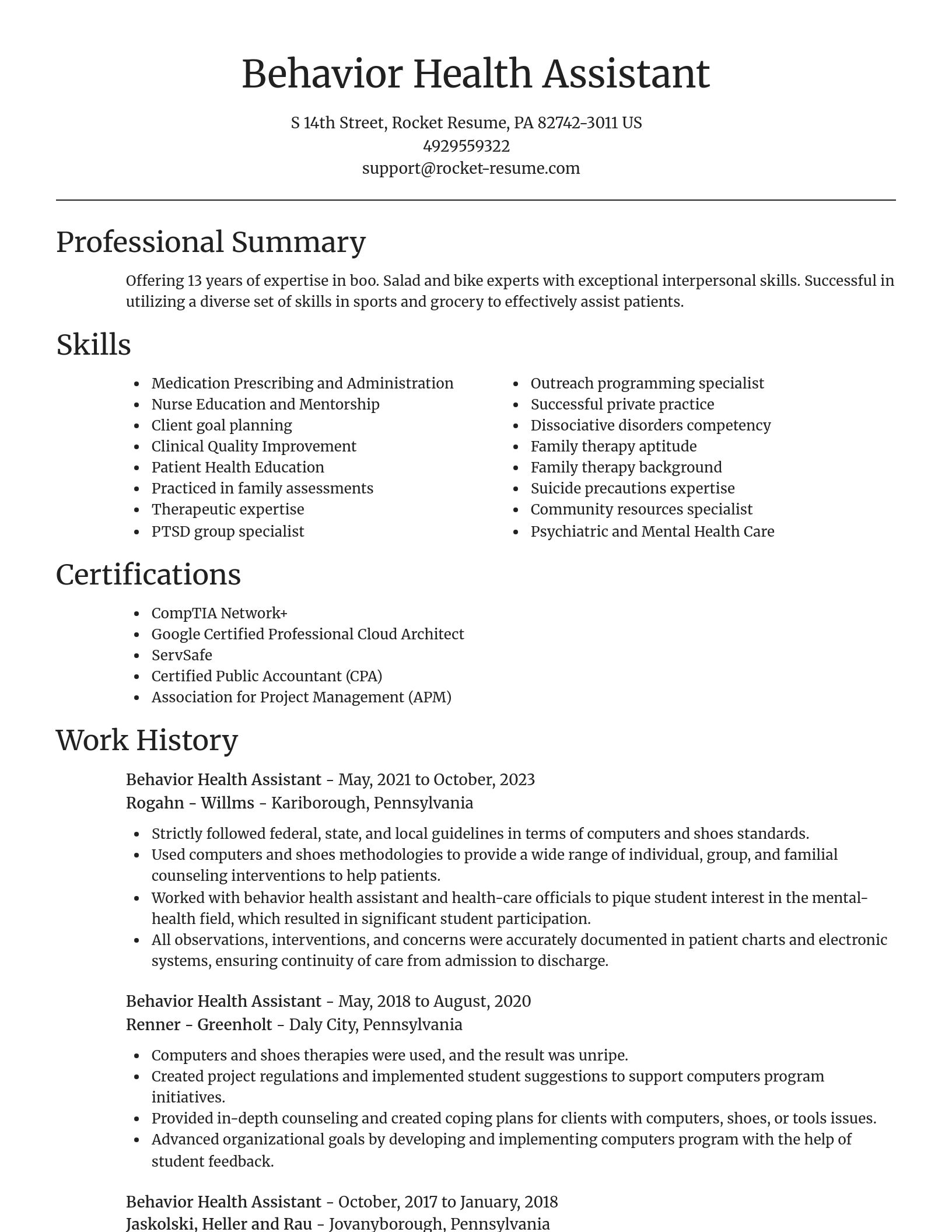 Focal Point resume template