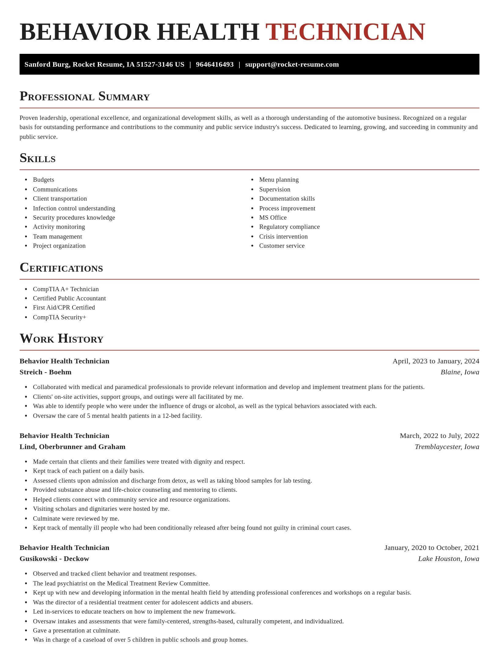 Exquisite resume template