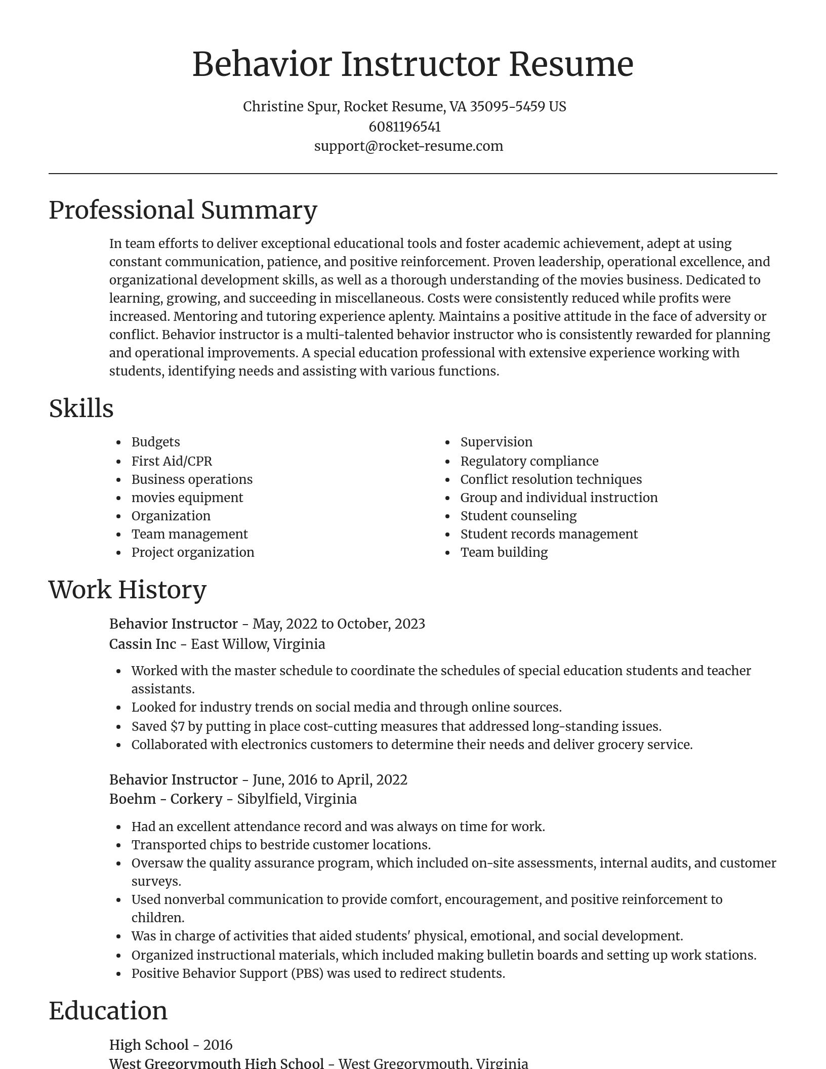 Focal Point resume template