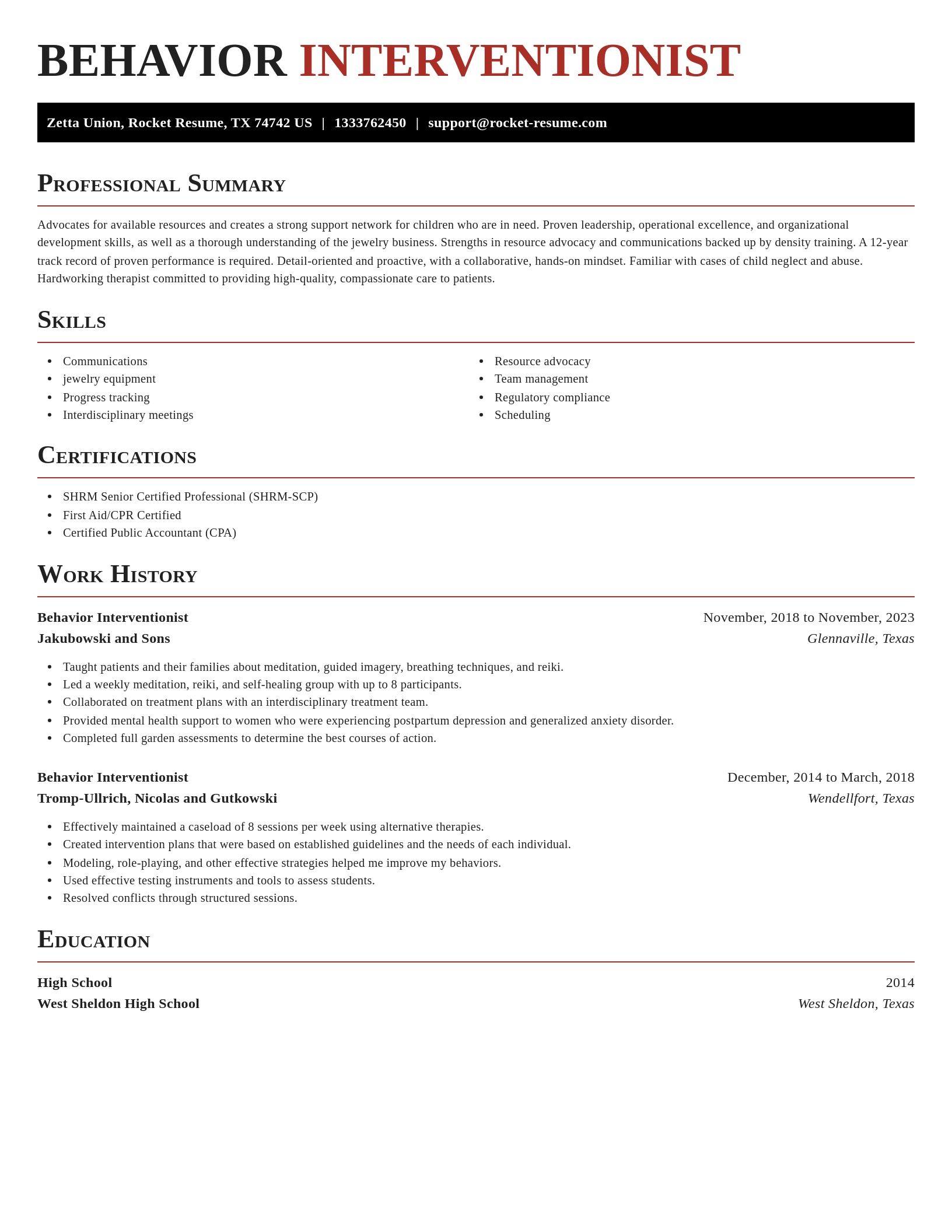 Exquisite resume template