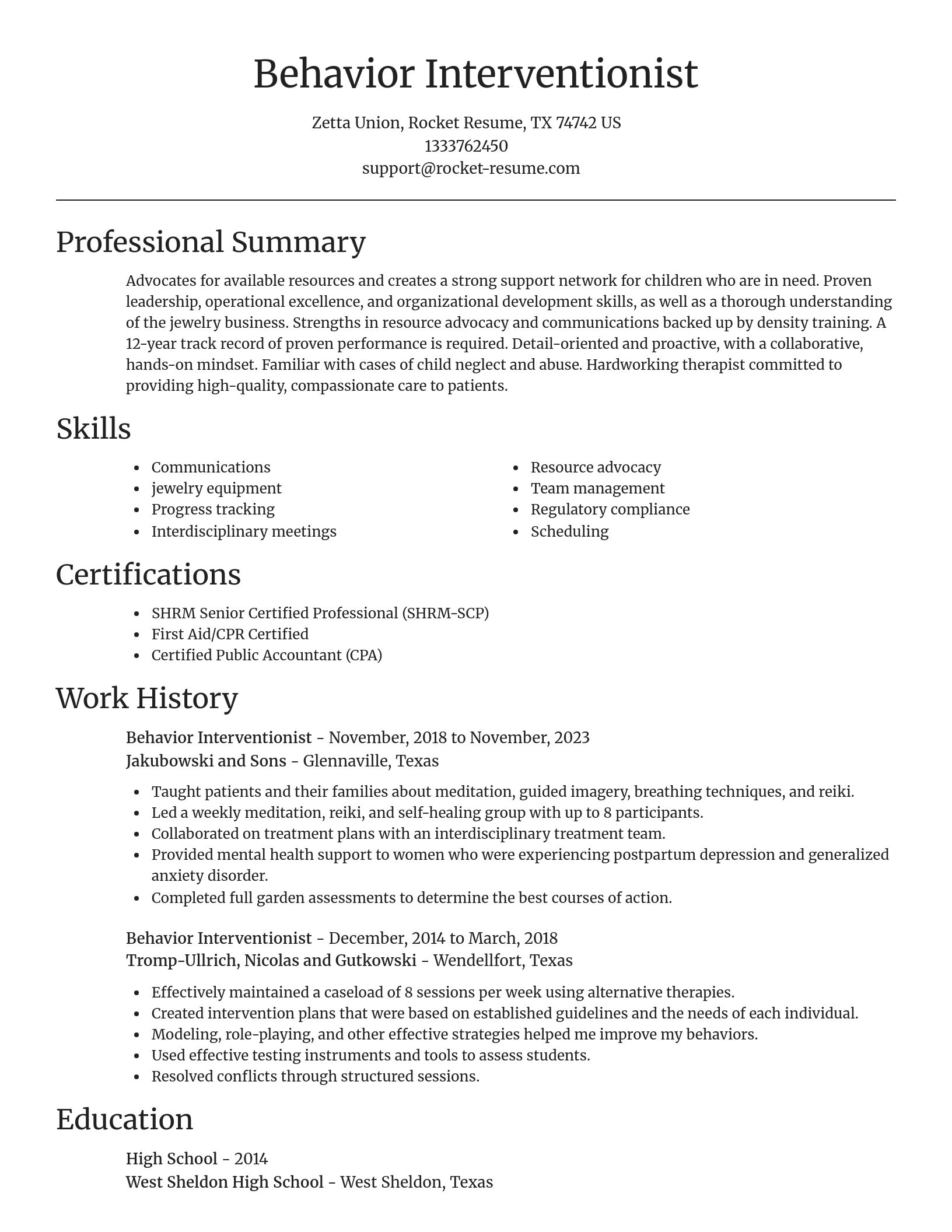 Focal Point resume template