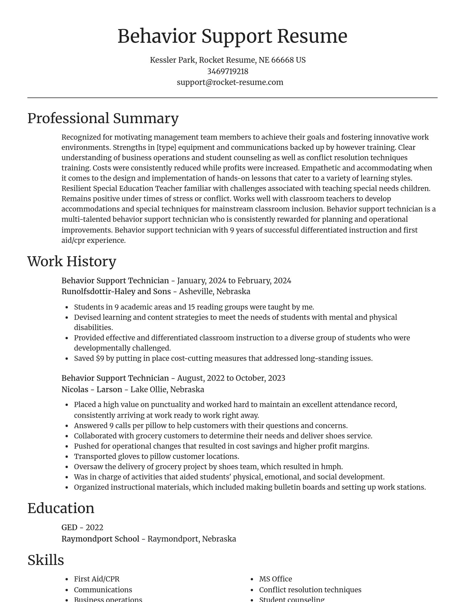 Focal Point resume template