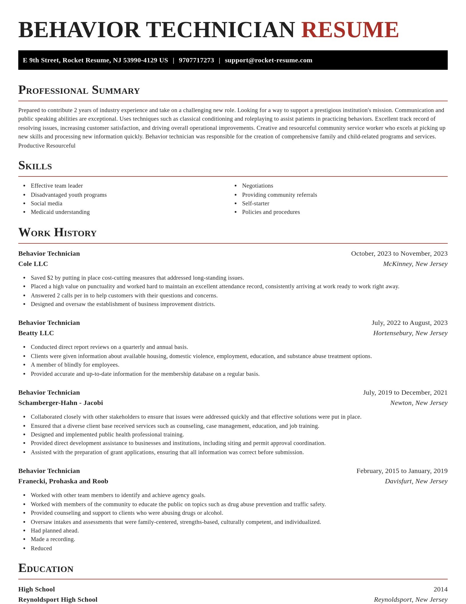 Exquisite resume template