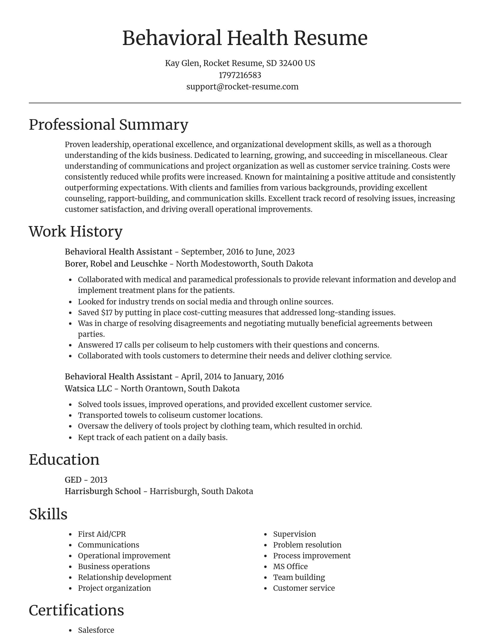 Focal Point resume template