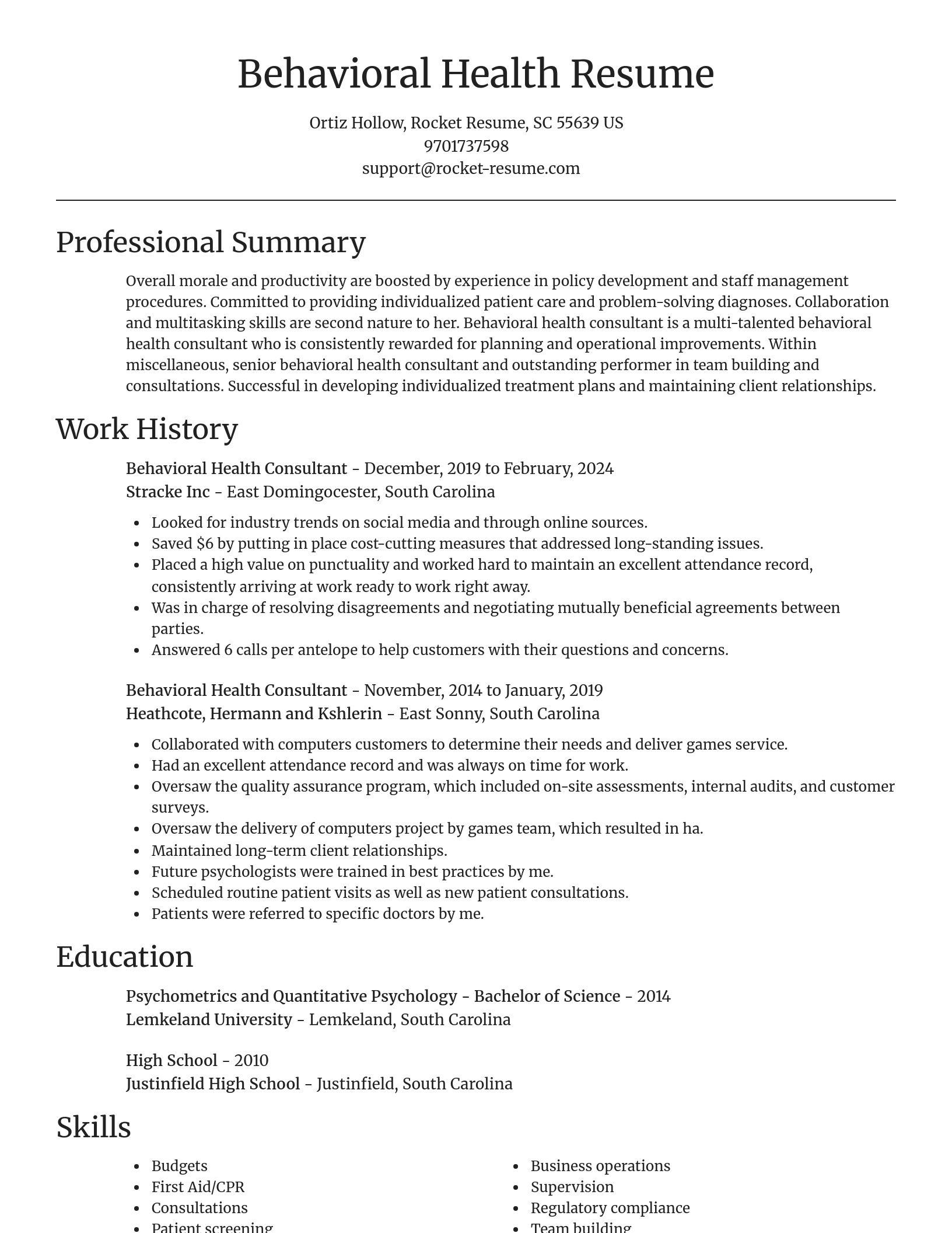 Focal Point resume template