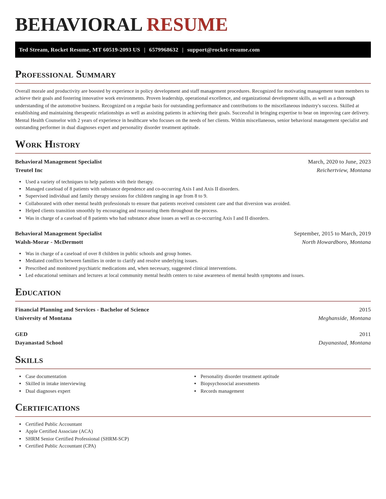 Exquisite resume template