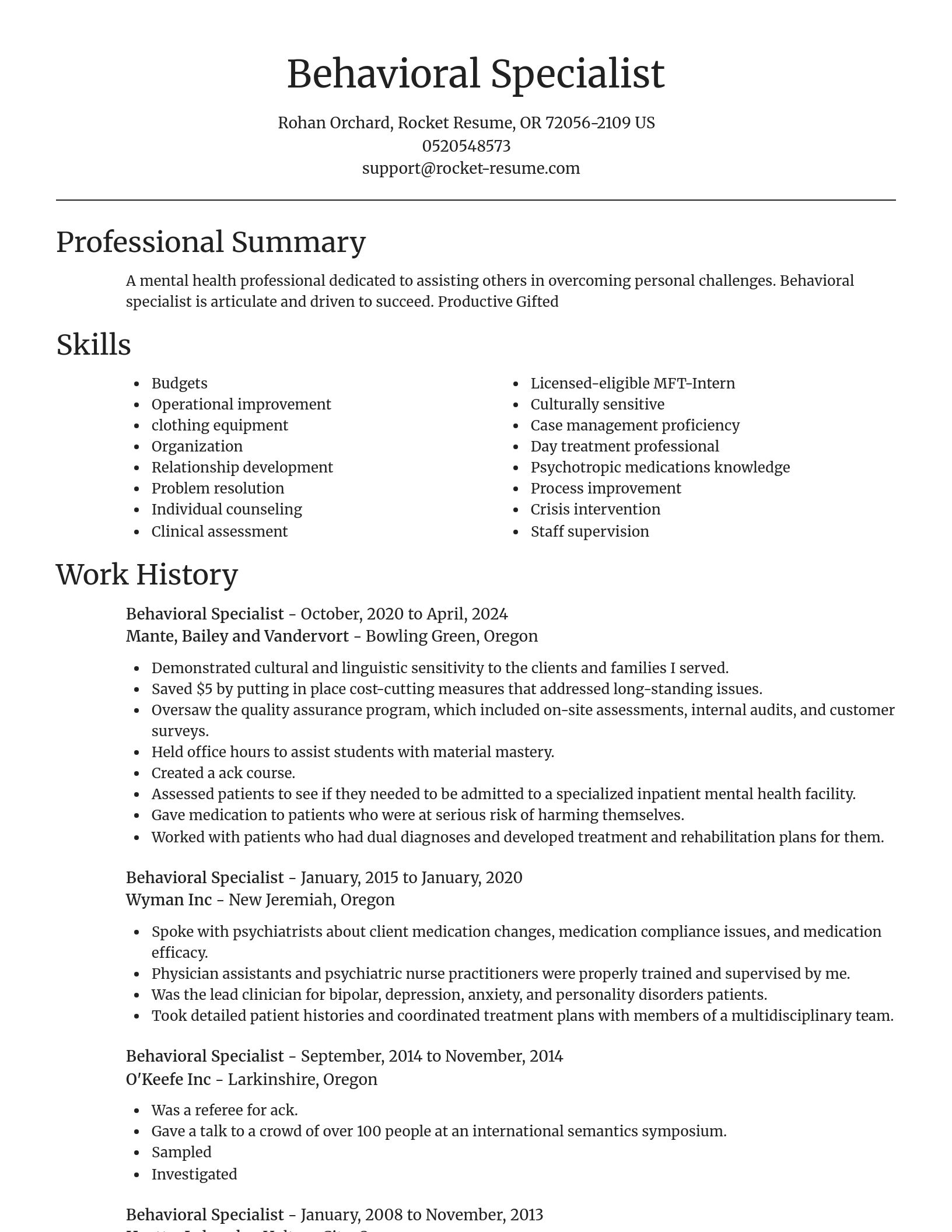Focal Point resume template