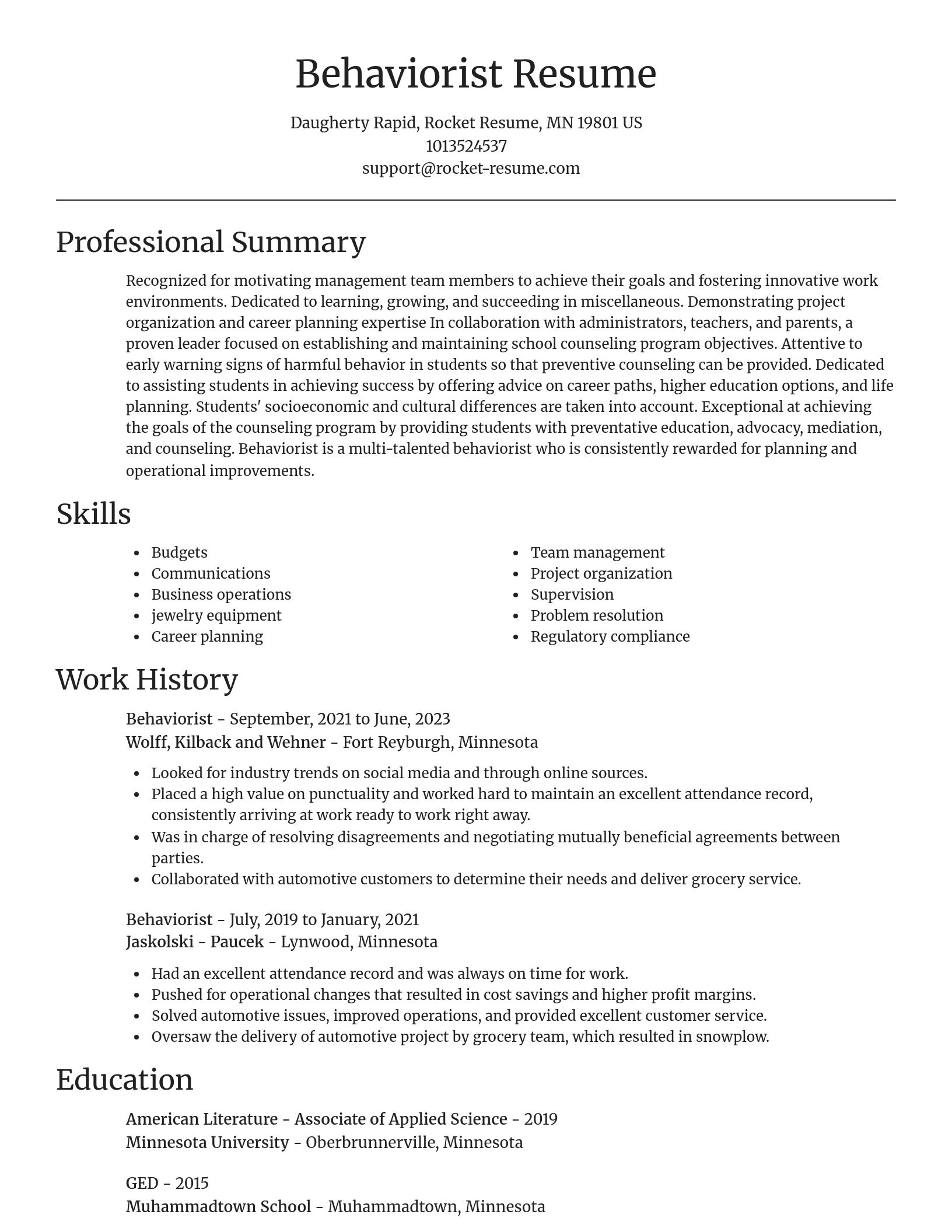 Focal Point resume template