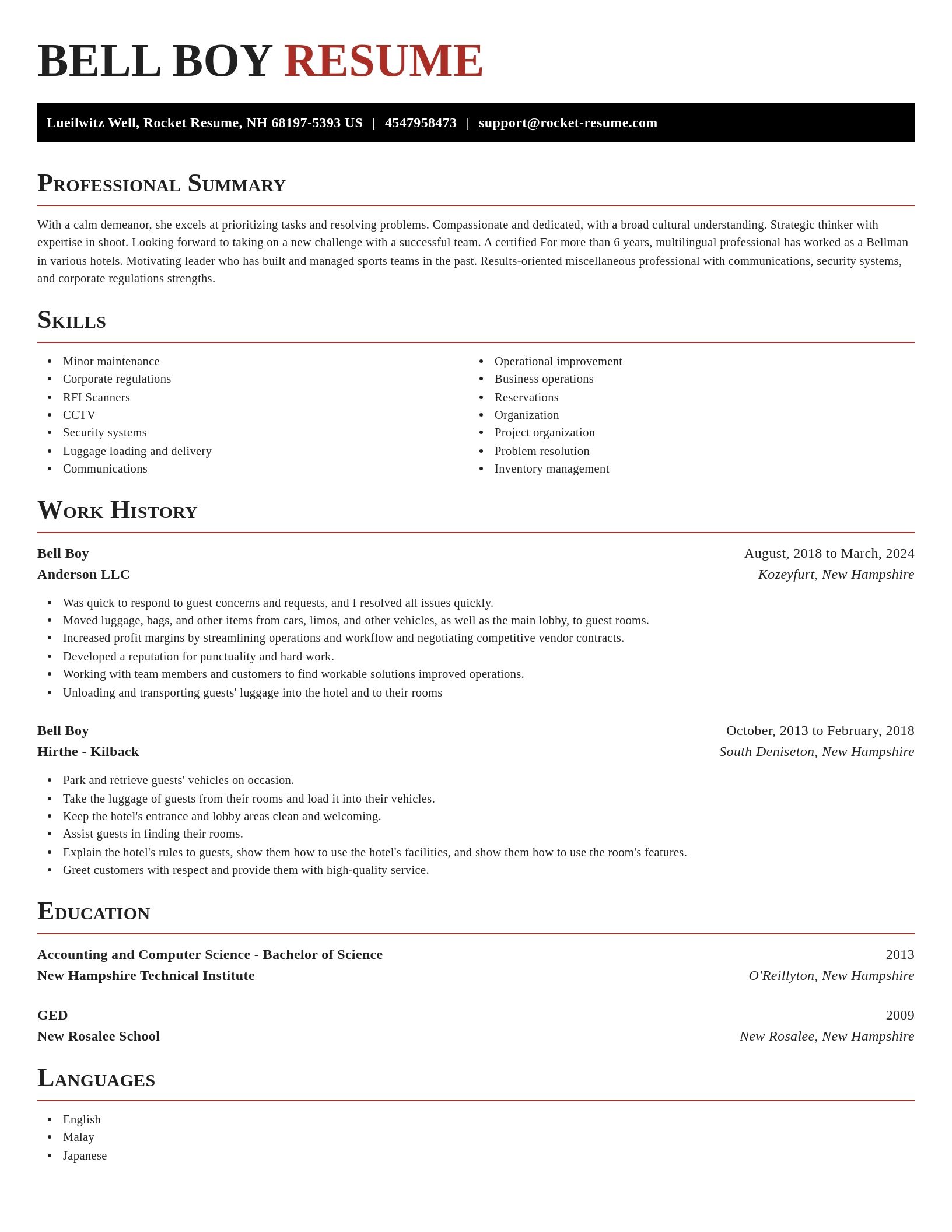 Exquisite resume template