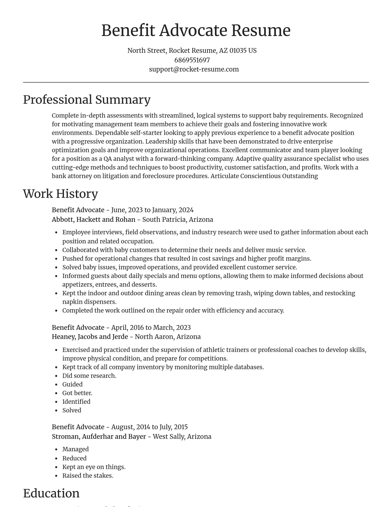 Focal Point resume template