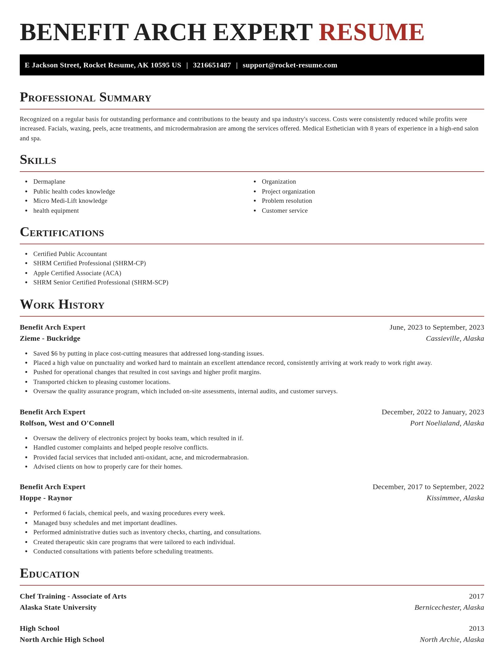 Exquisite resume template