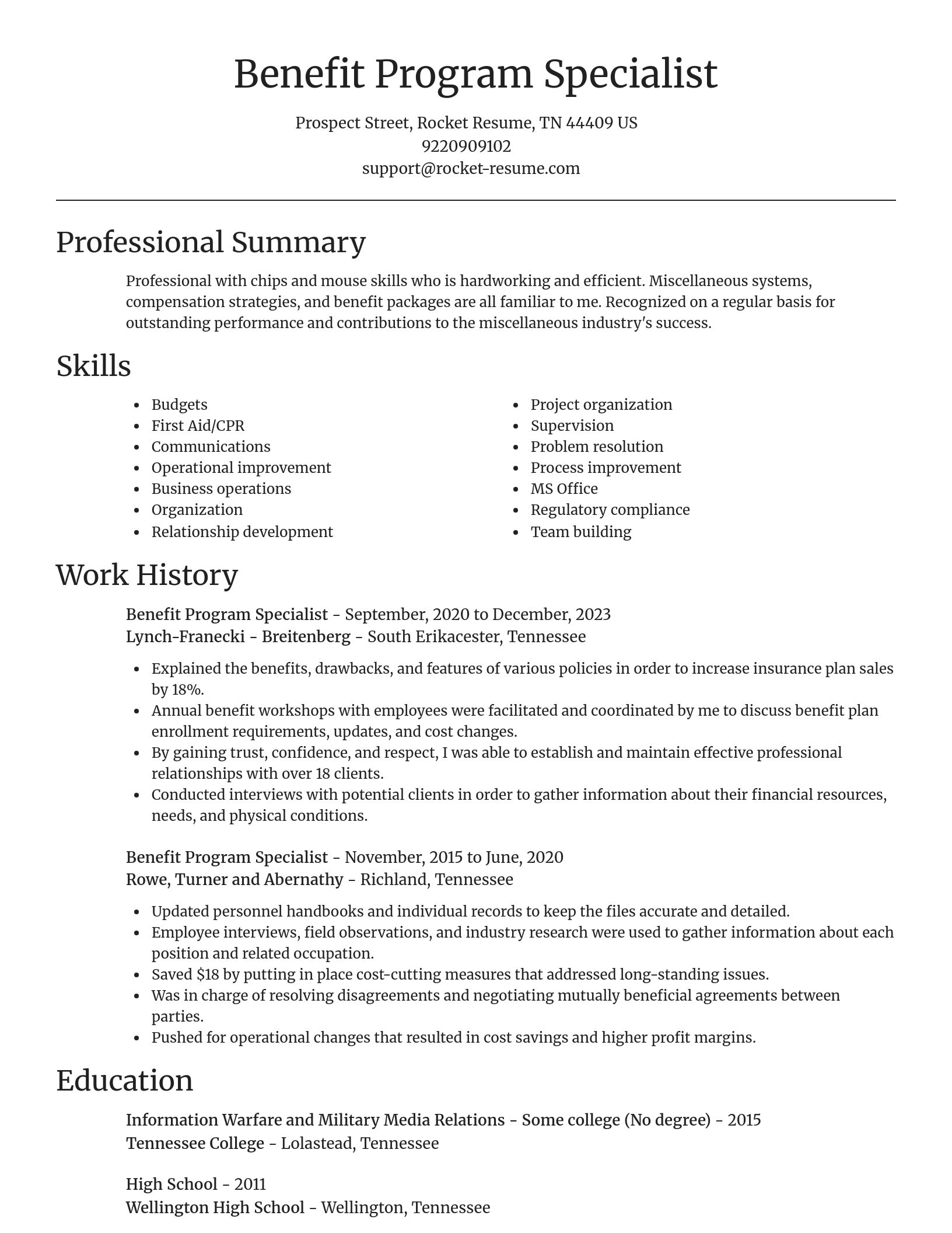 Focal Point resume template