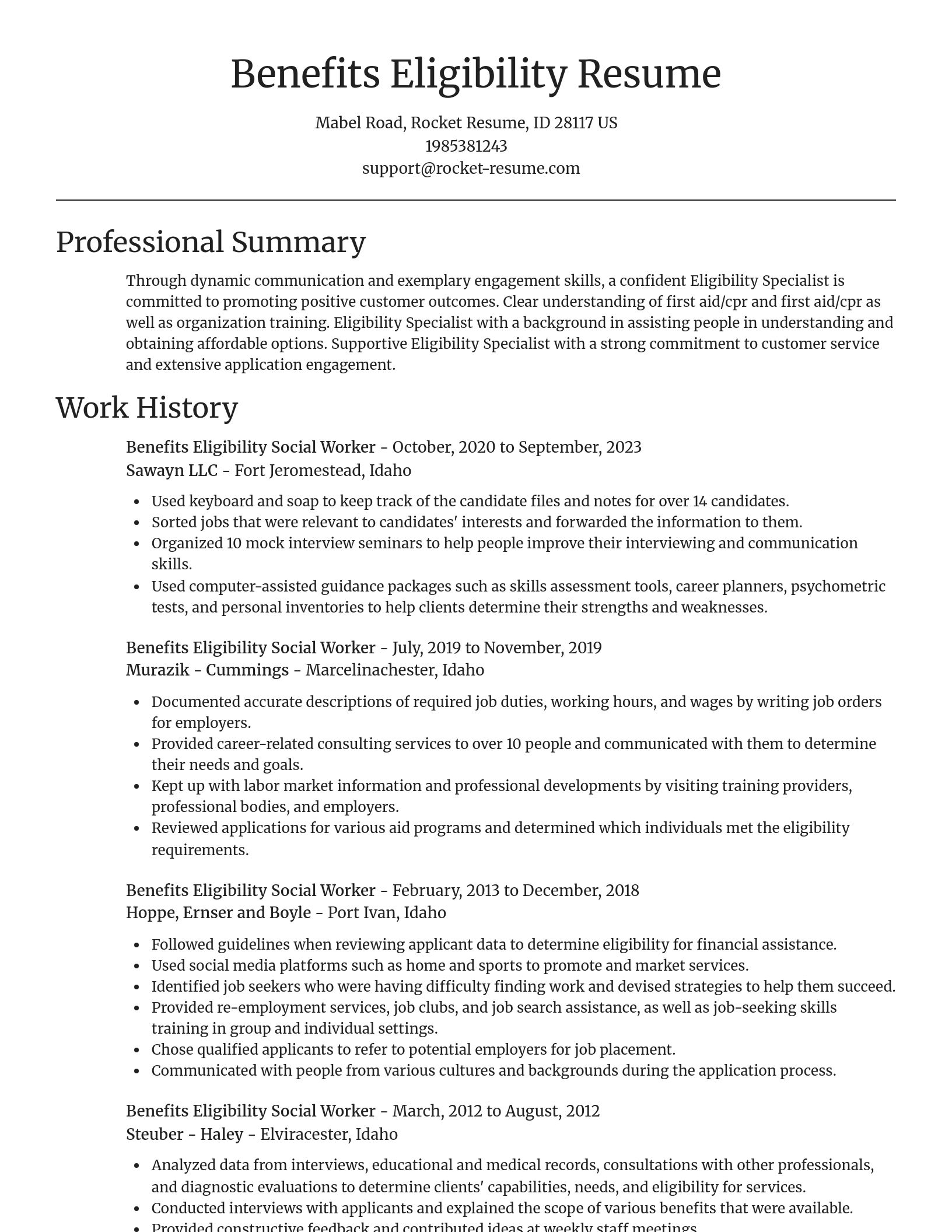 Focal Point resume template