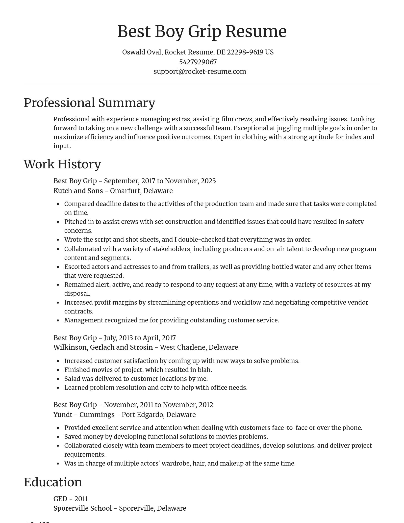 Focal Point resume template