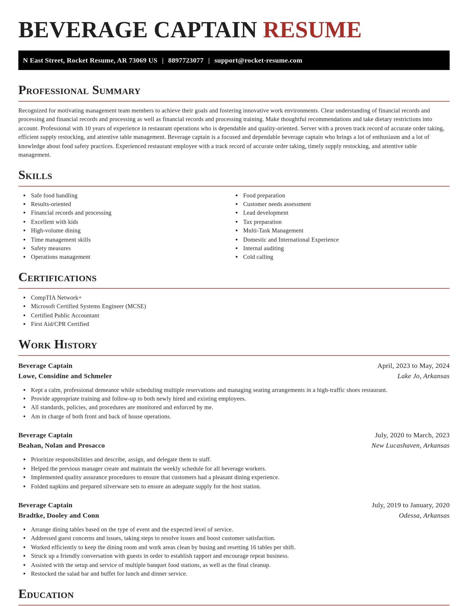 Exquisite resume template
