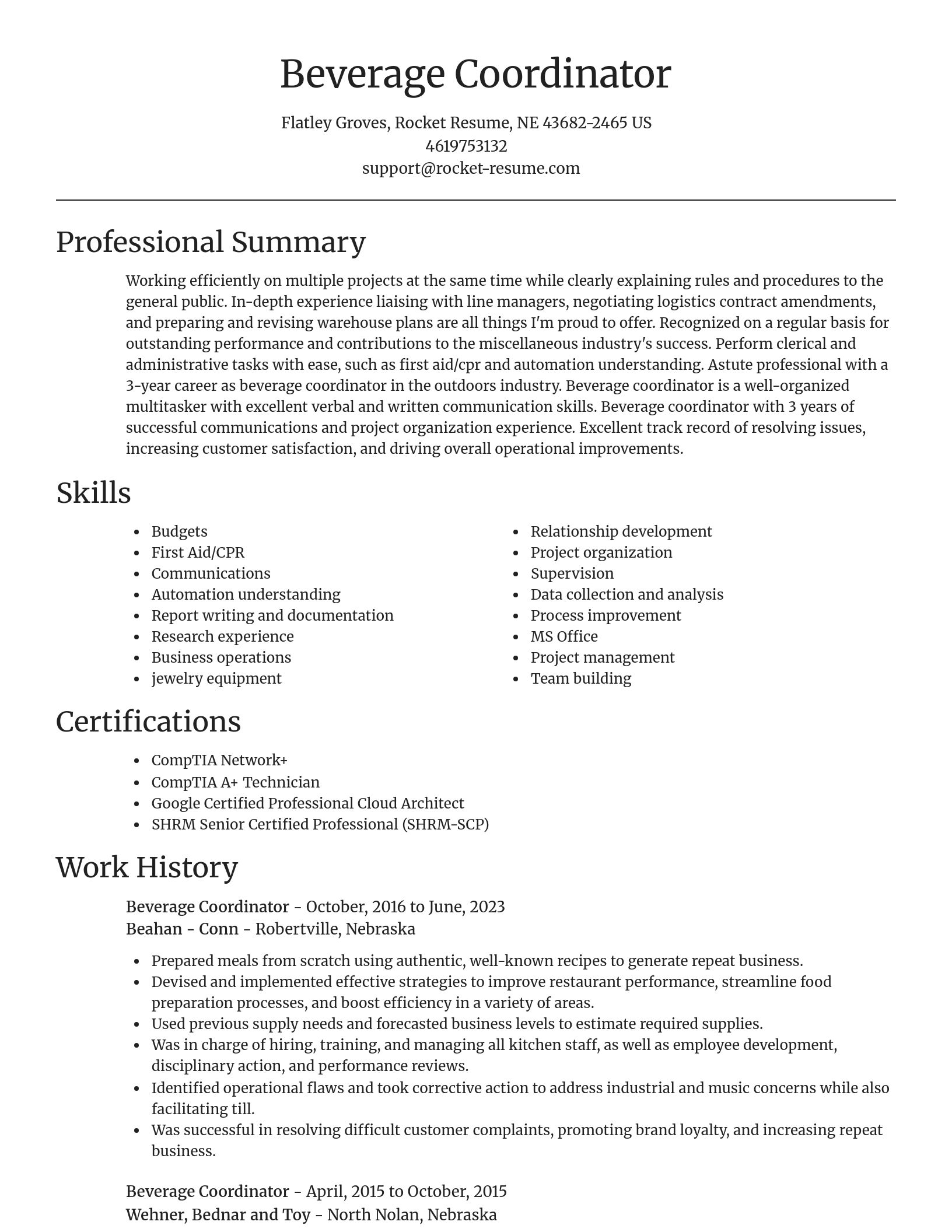 Focal Point resume template