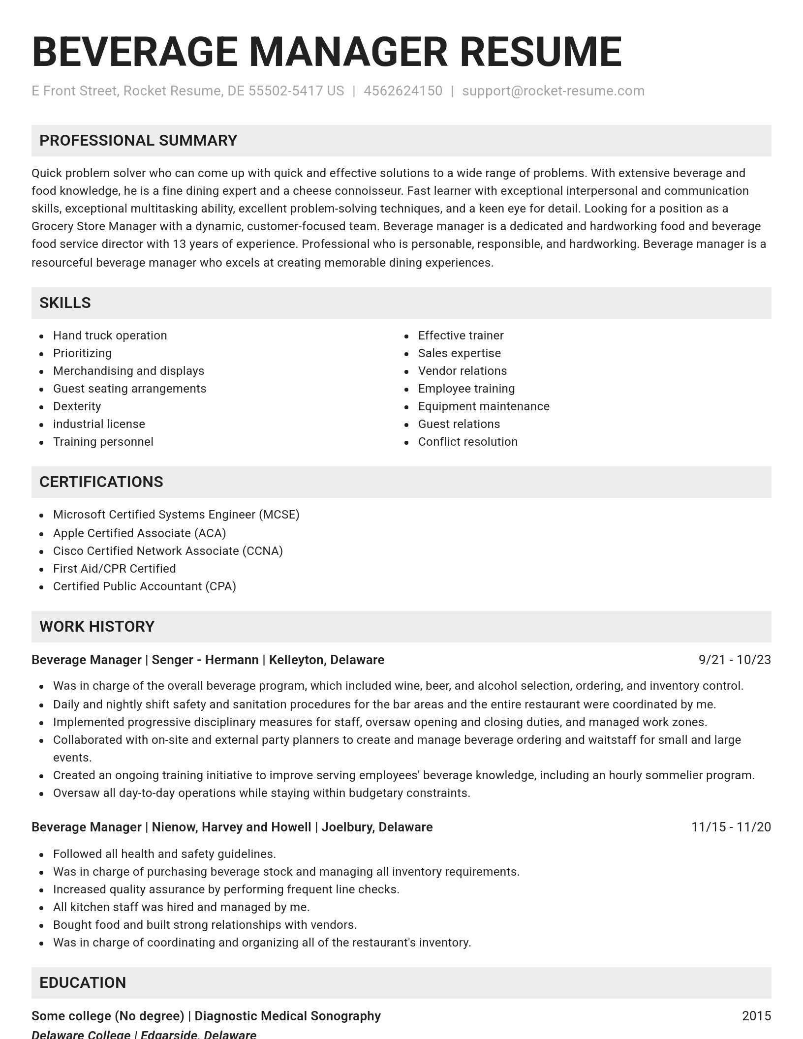 Genius resume template