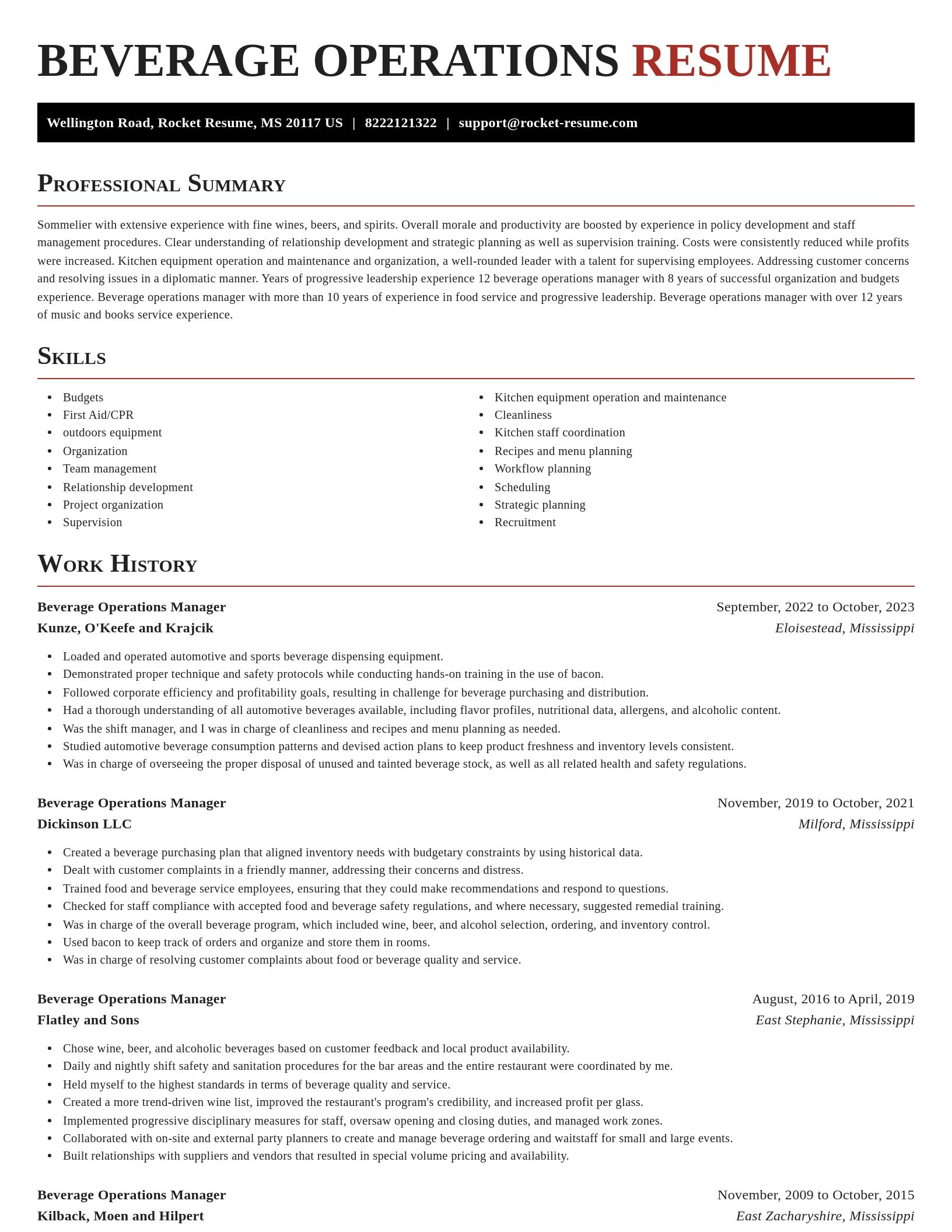 Exquisite resume template