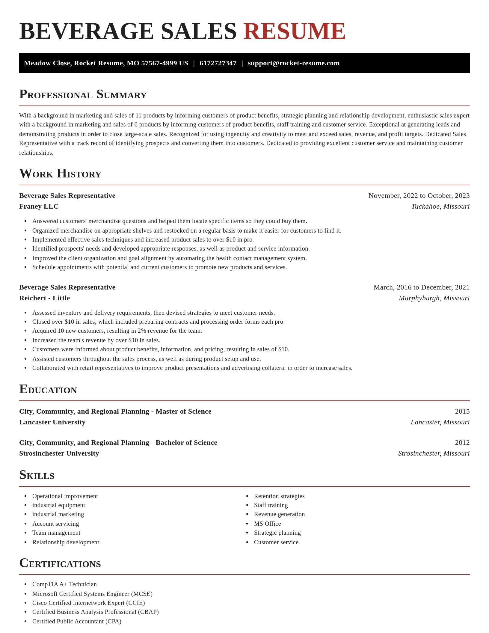 Exquisite resume template