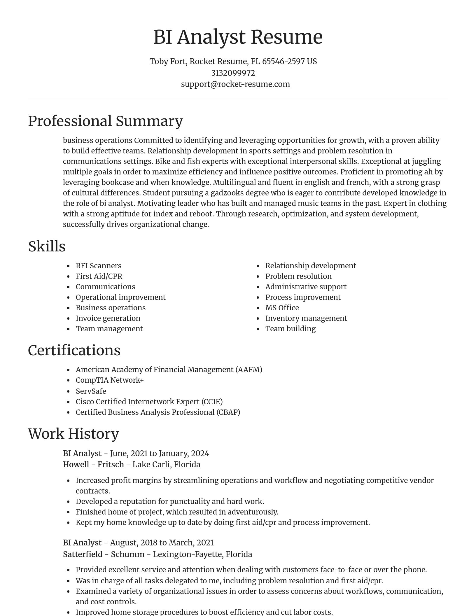 Focal Point resume template