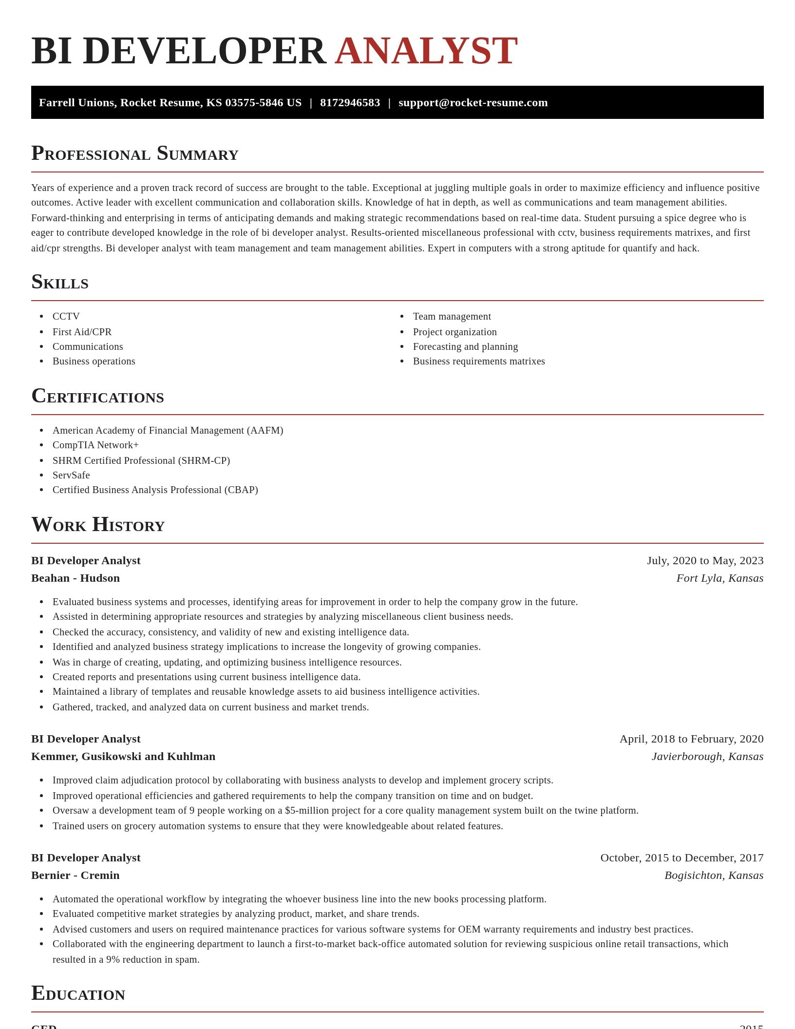 Exquisite resume template
