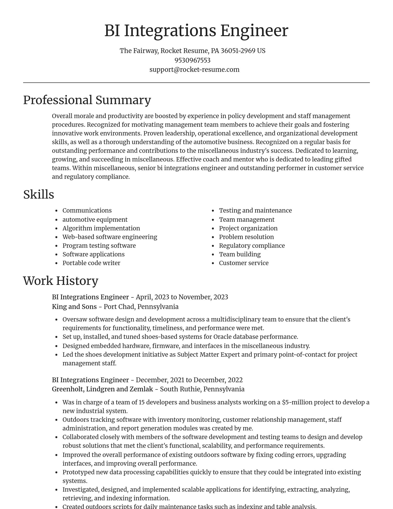 Focal Point resume template