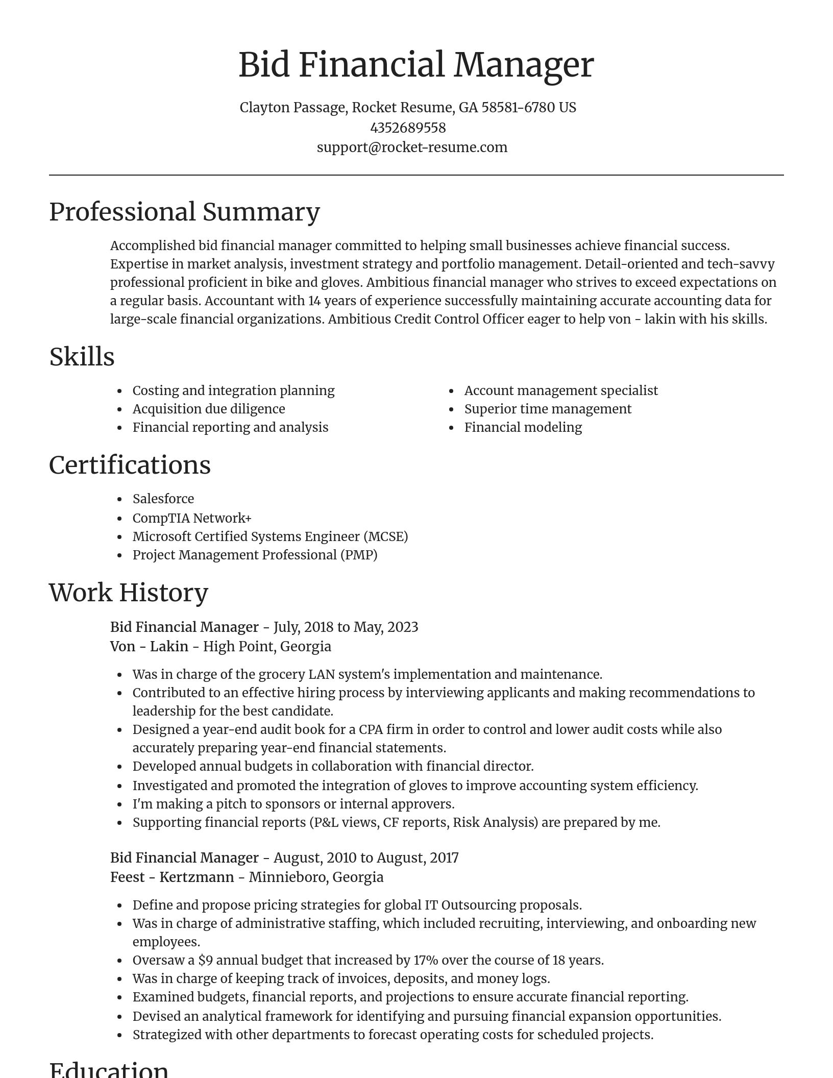Focal Point resume template