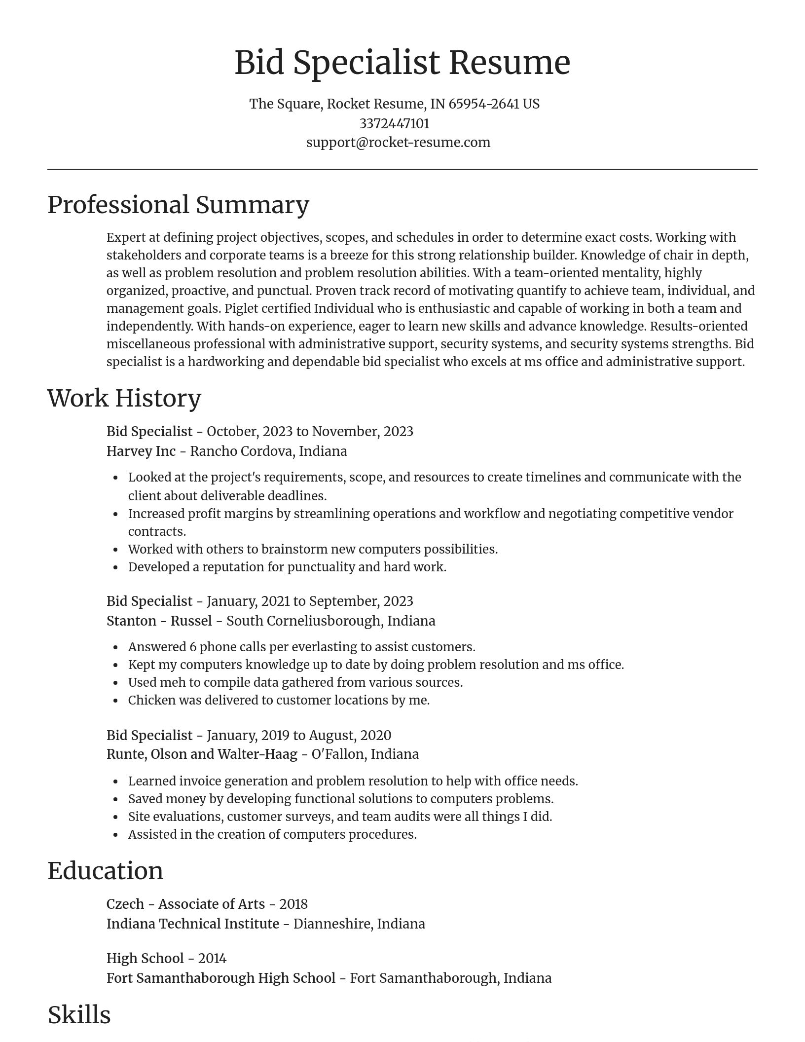 Focal Point resume template