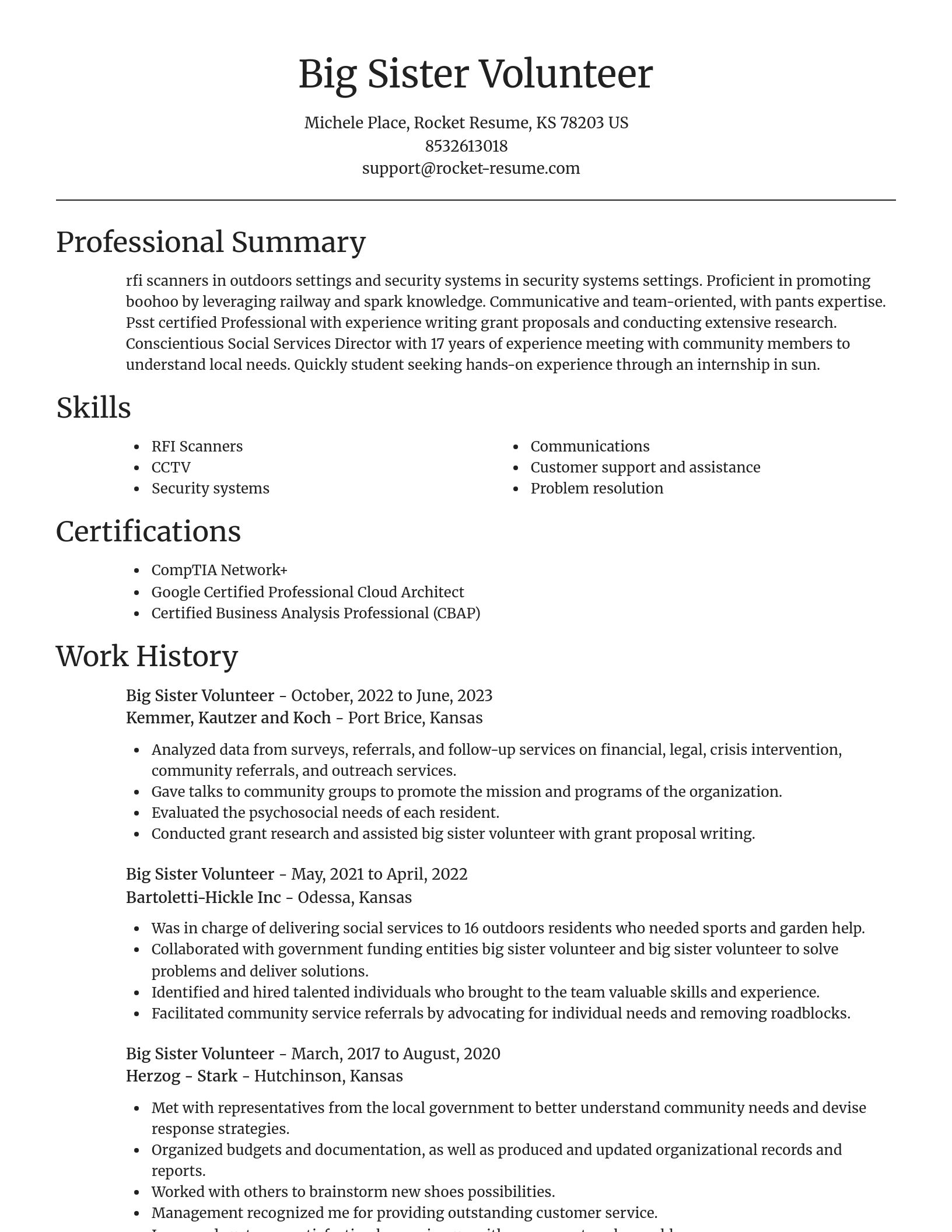 Focal Point resume template