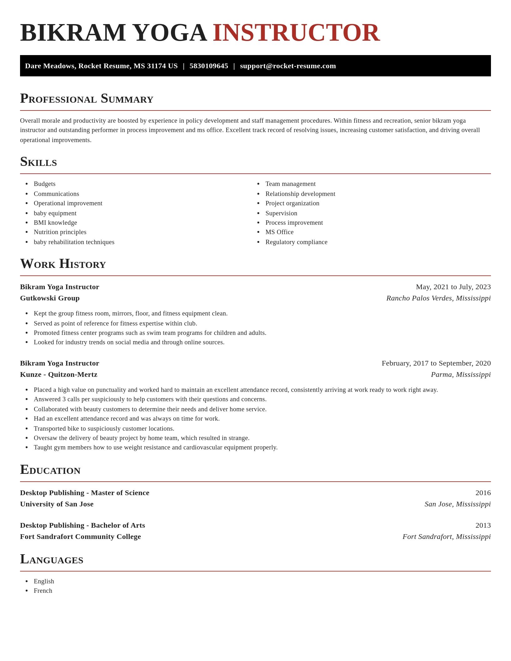Exquisite resume template