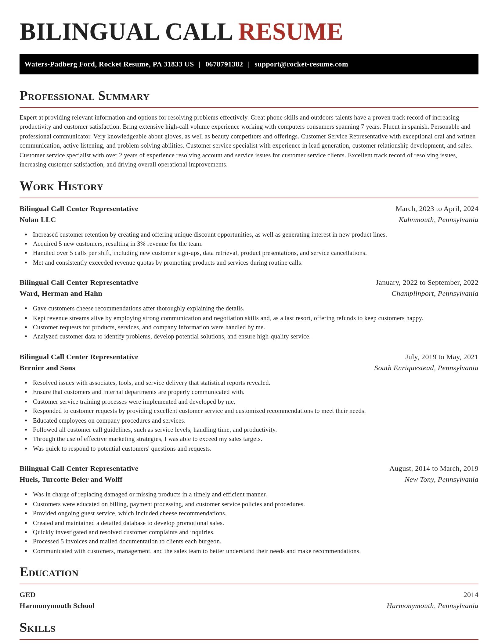 Exquisite resume template