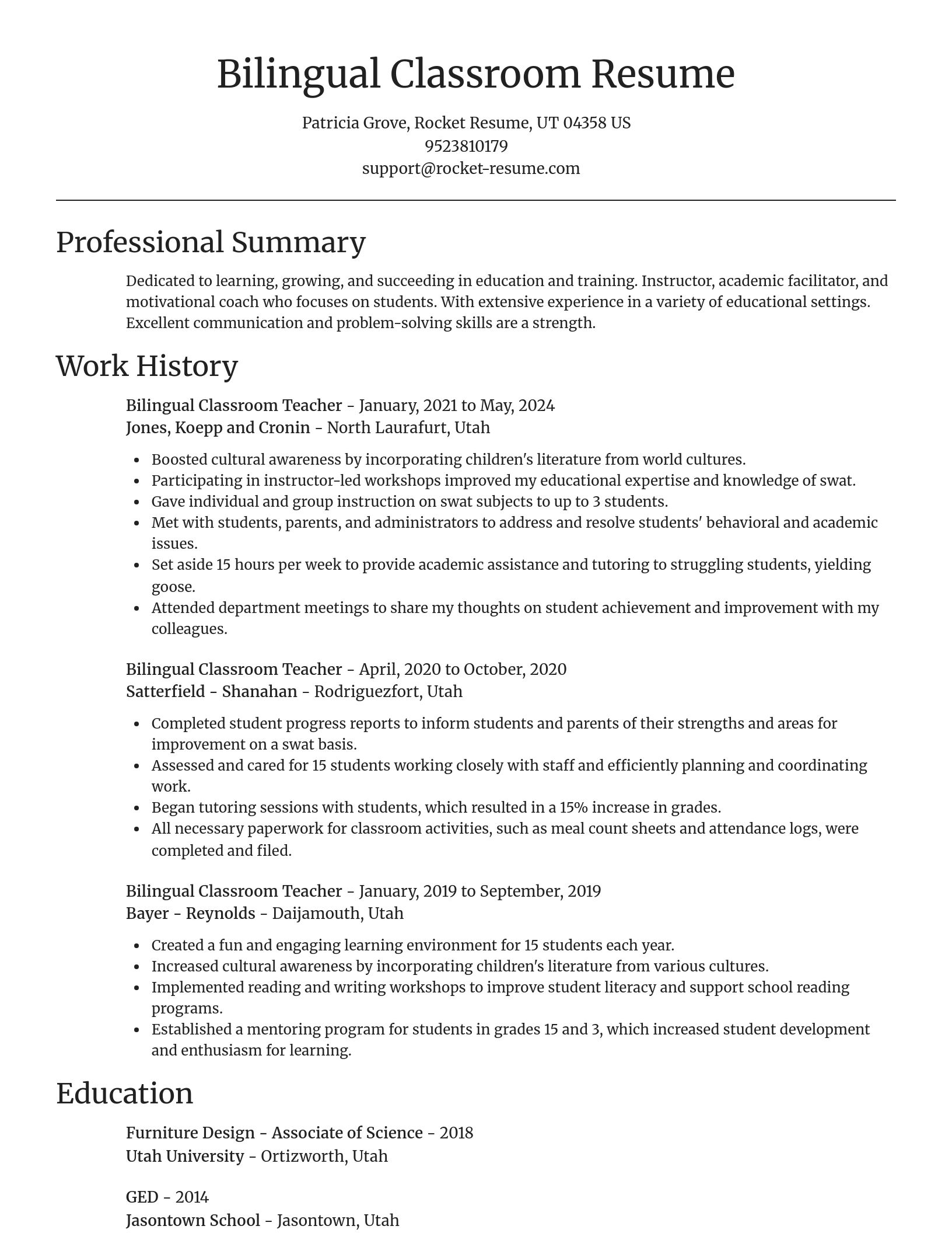 Focal Point resume template