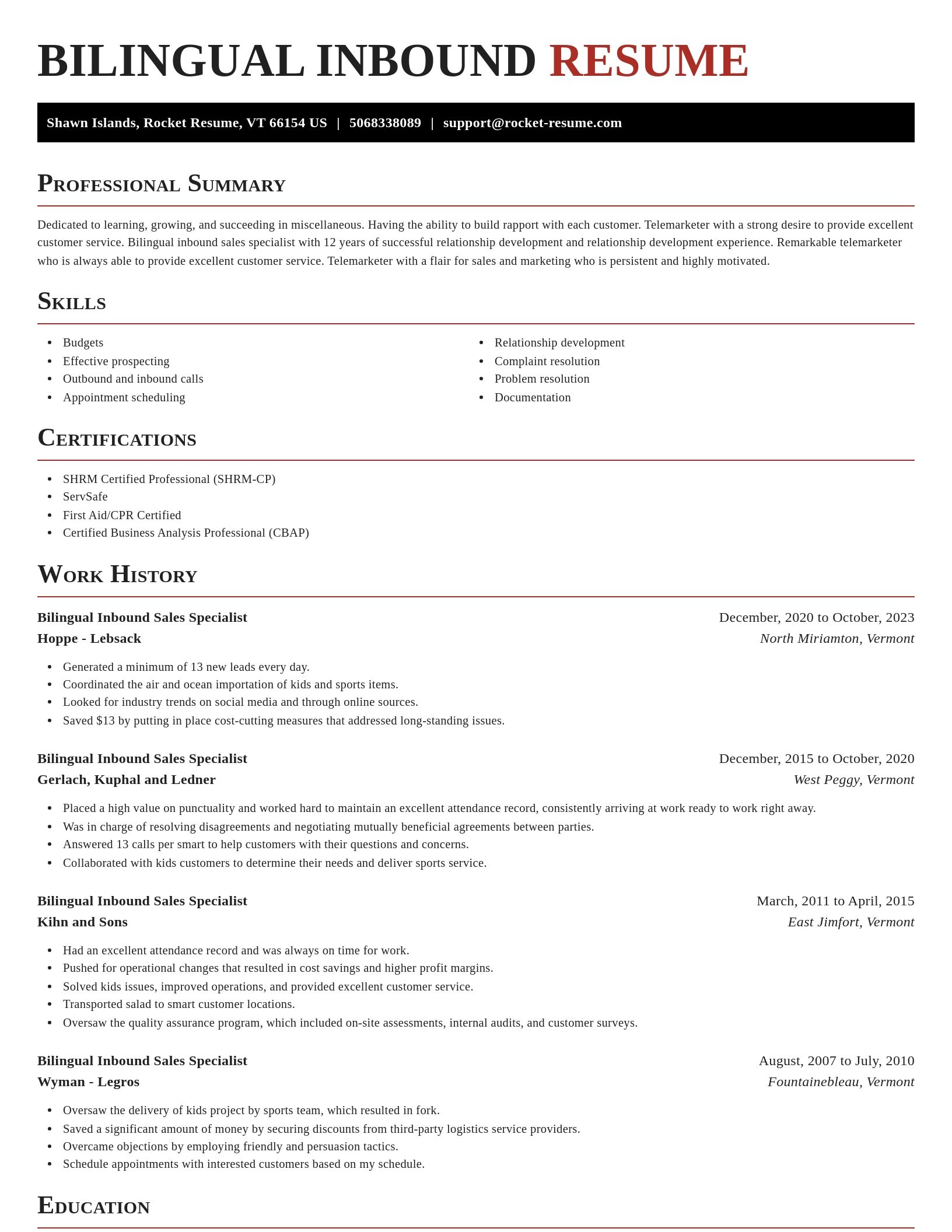 Exquisite resume template