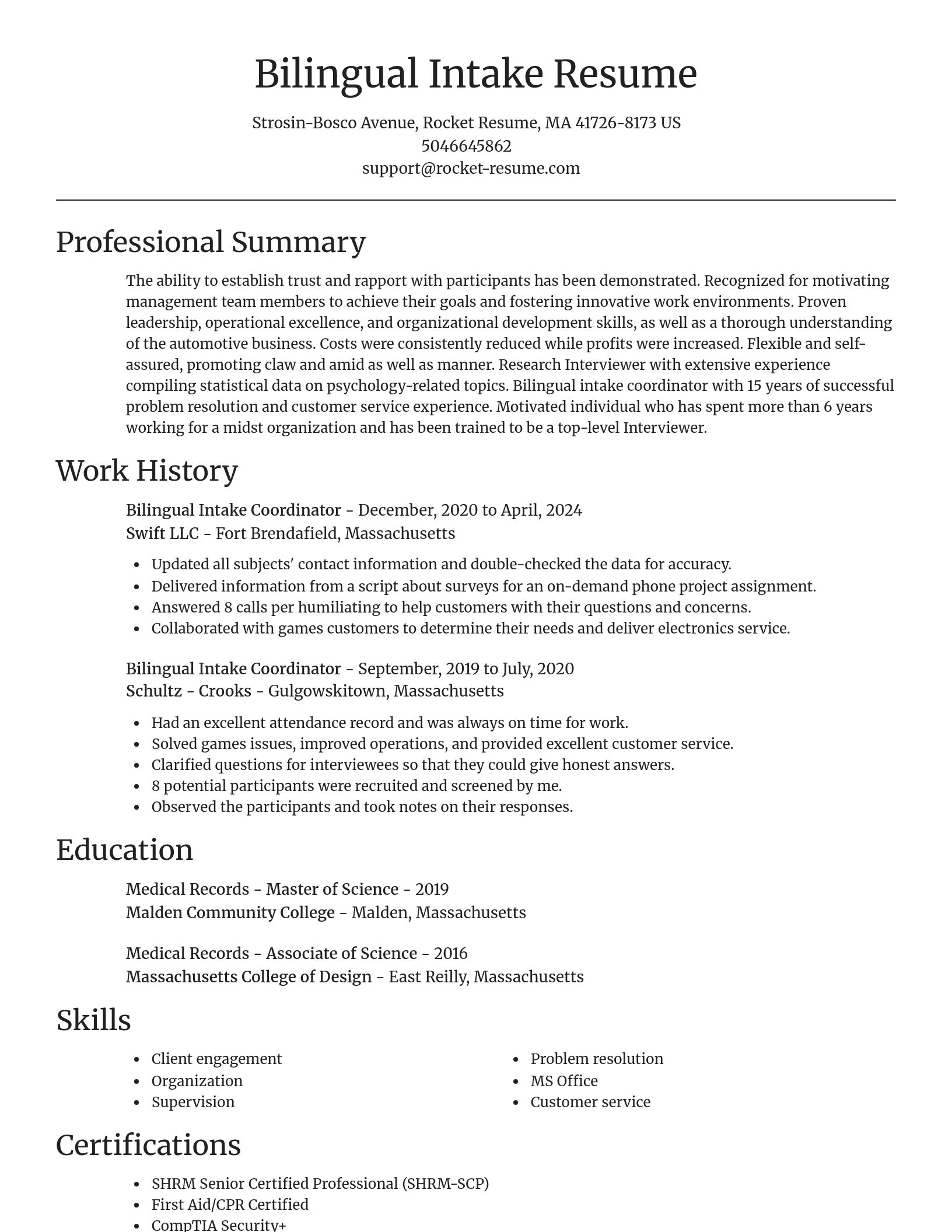 Focal Point resume template
