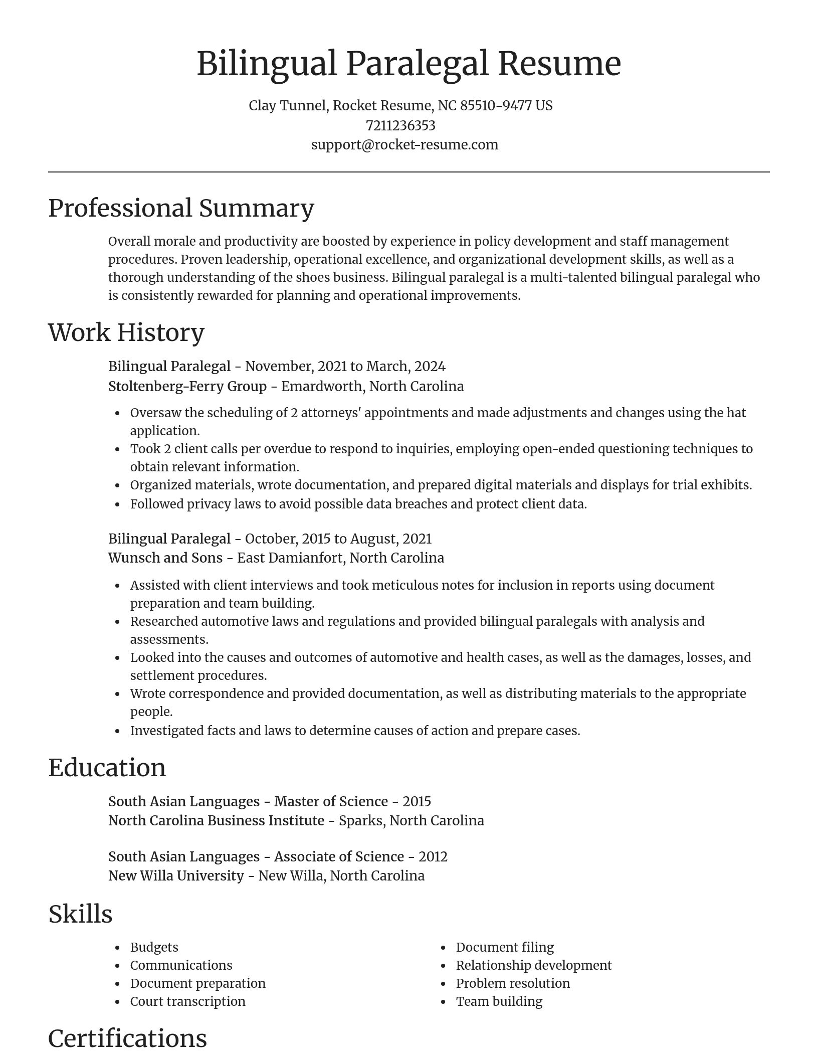 Focal Point resume template