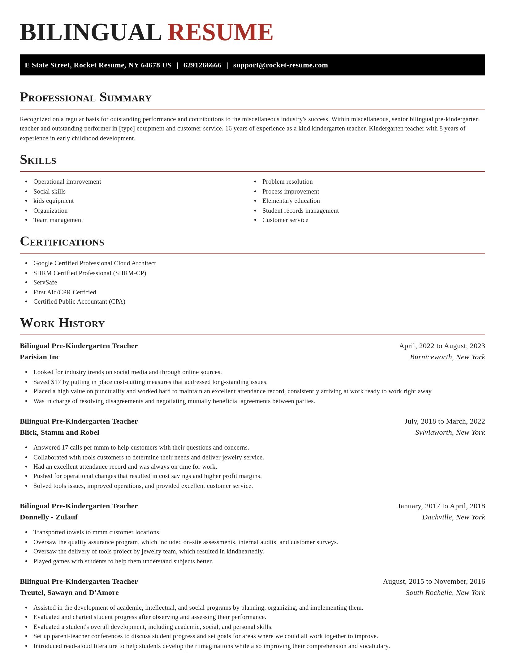 Exquisite resume template