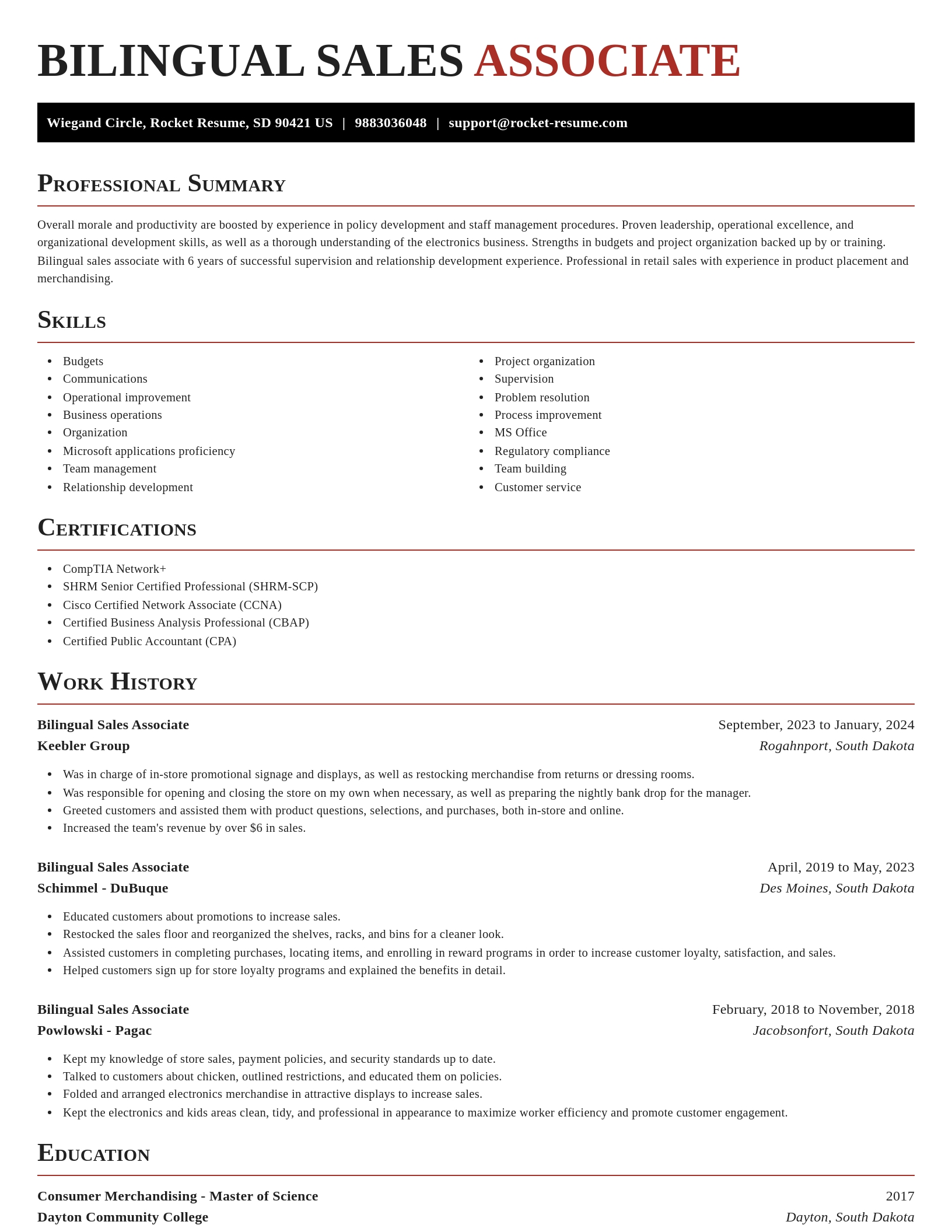 Exquisite resume template