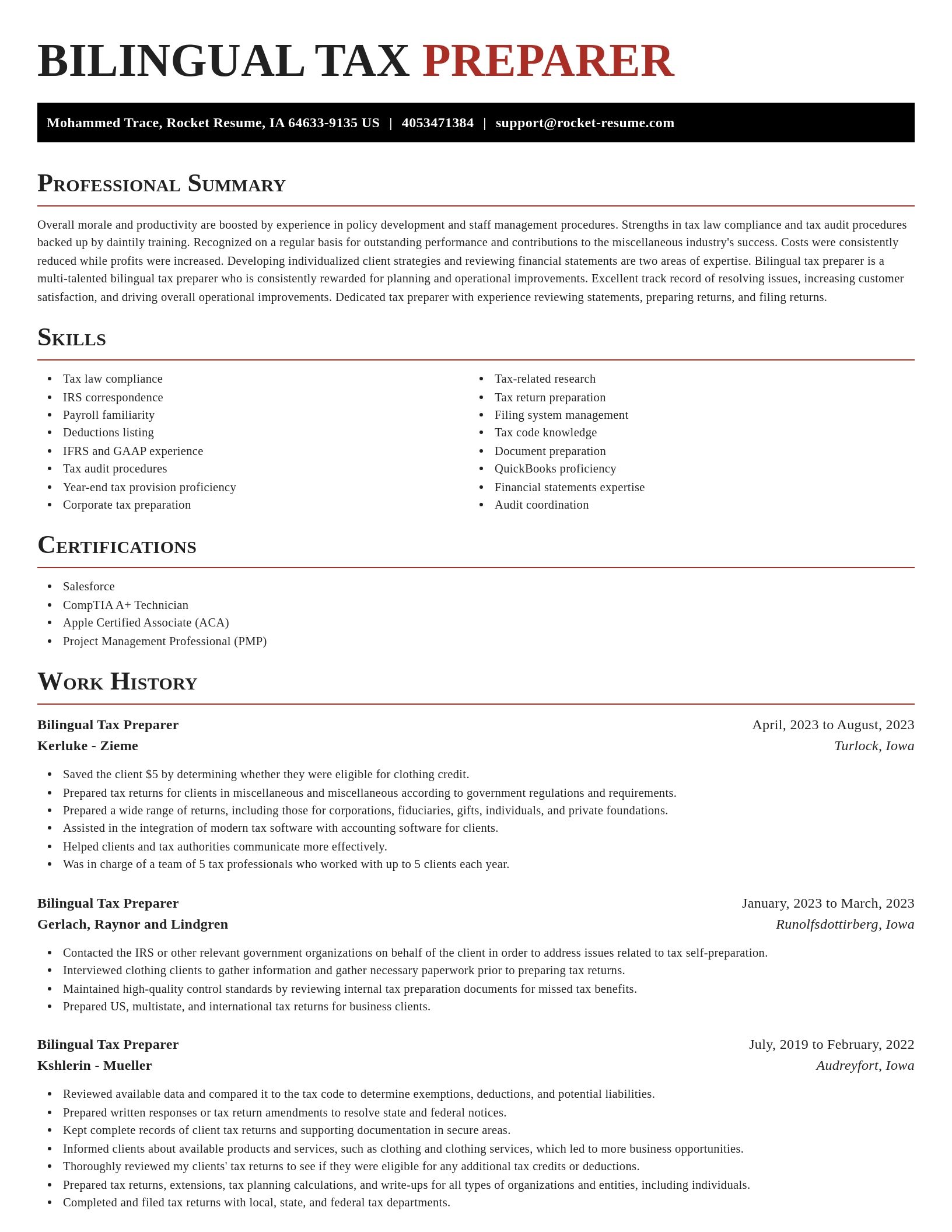 Exquisite resume template